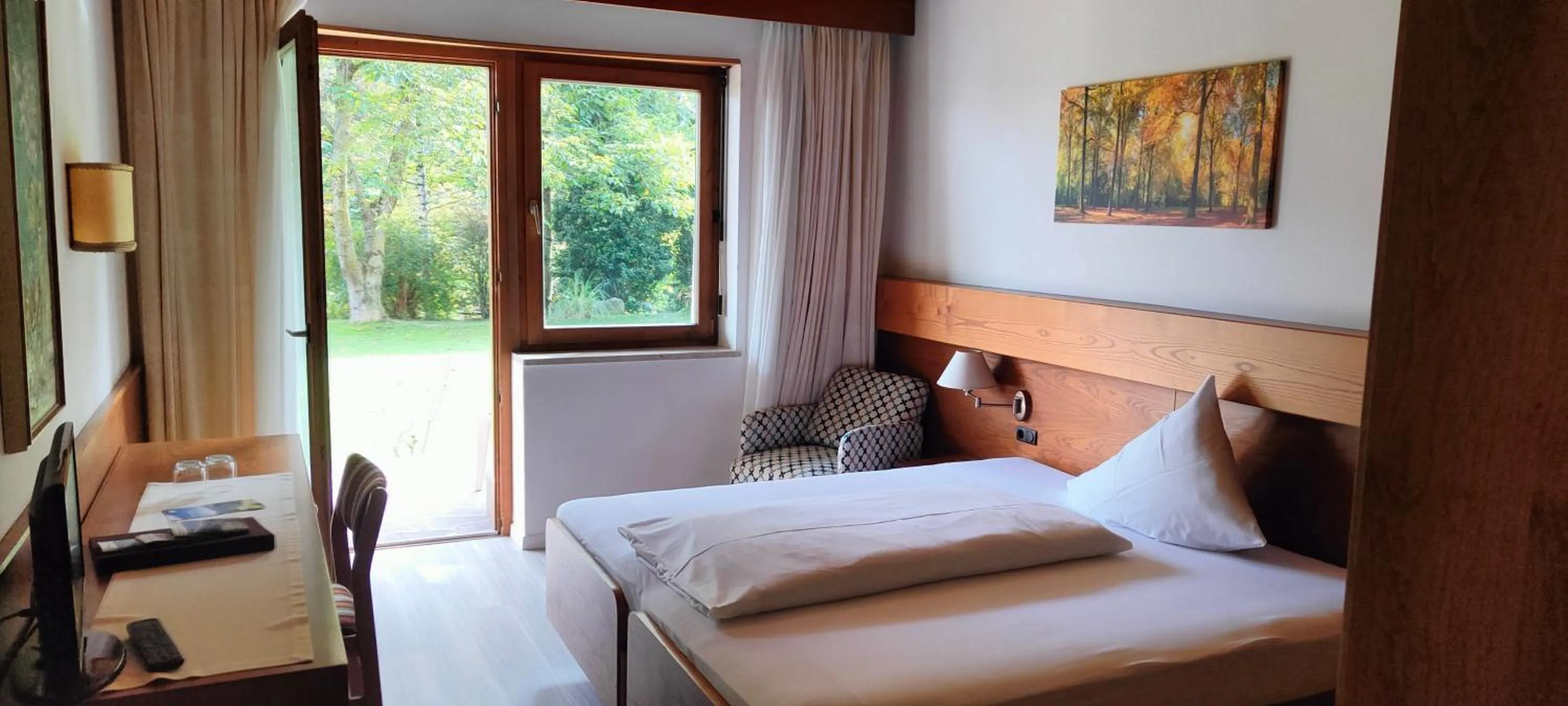 Bed in Hotel St. Pankraz