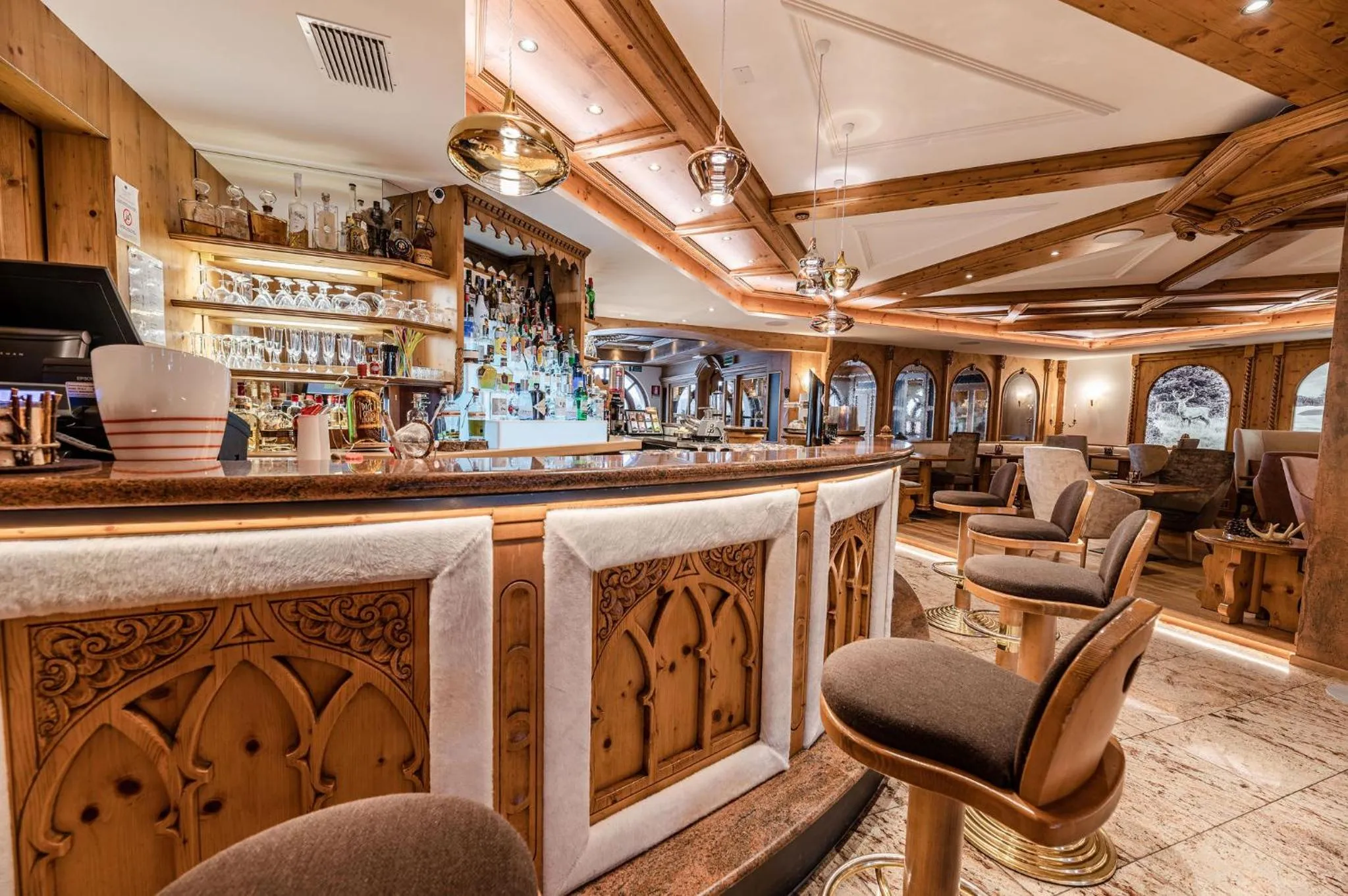 Lounge or bar in Tevini Dolomites Charming Hotel