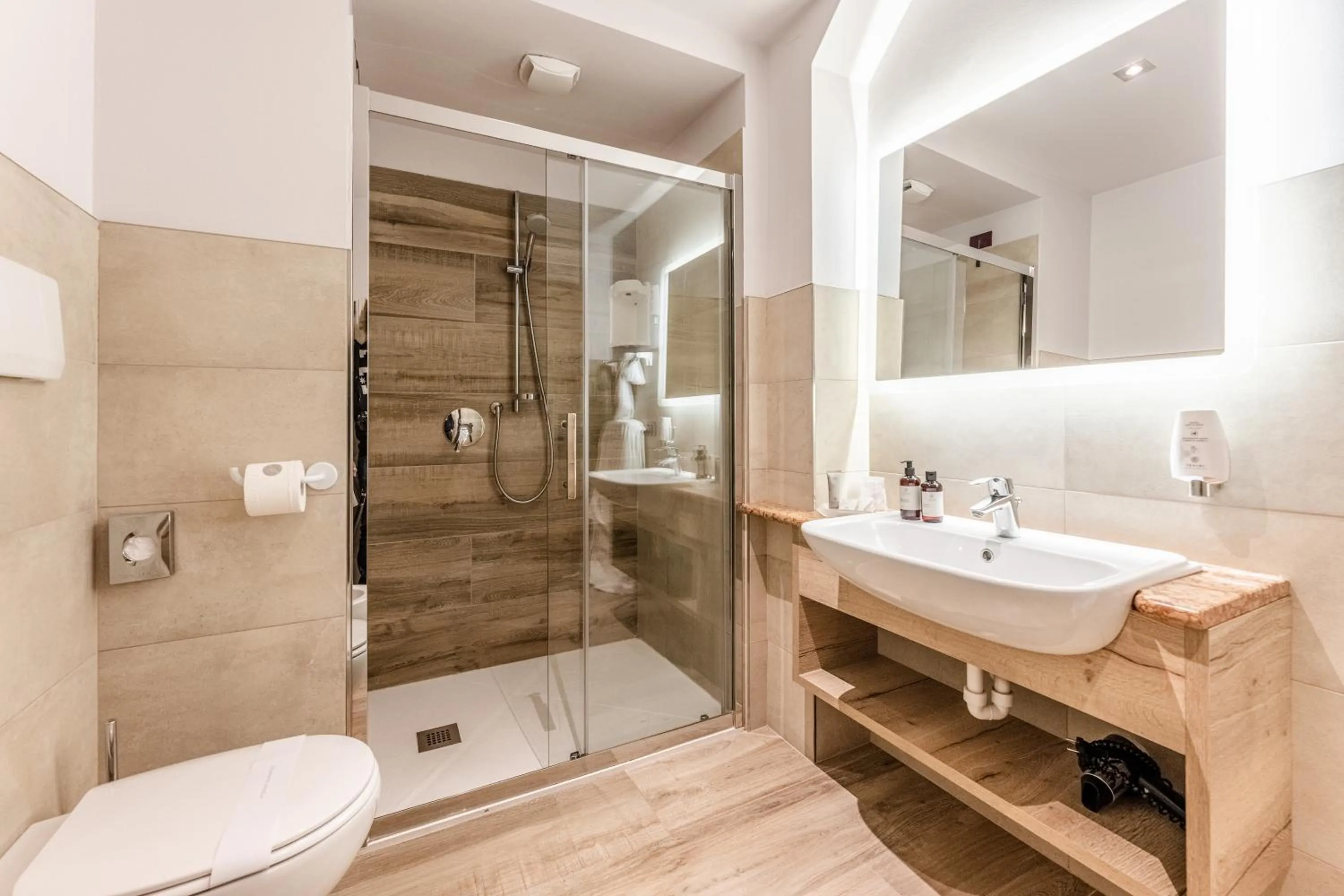 Bathroom in Tevini Dolomites Charming Hotel