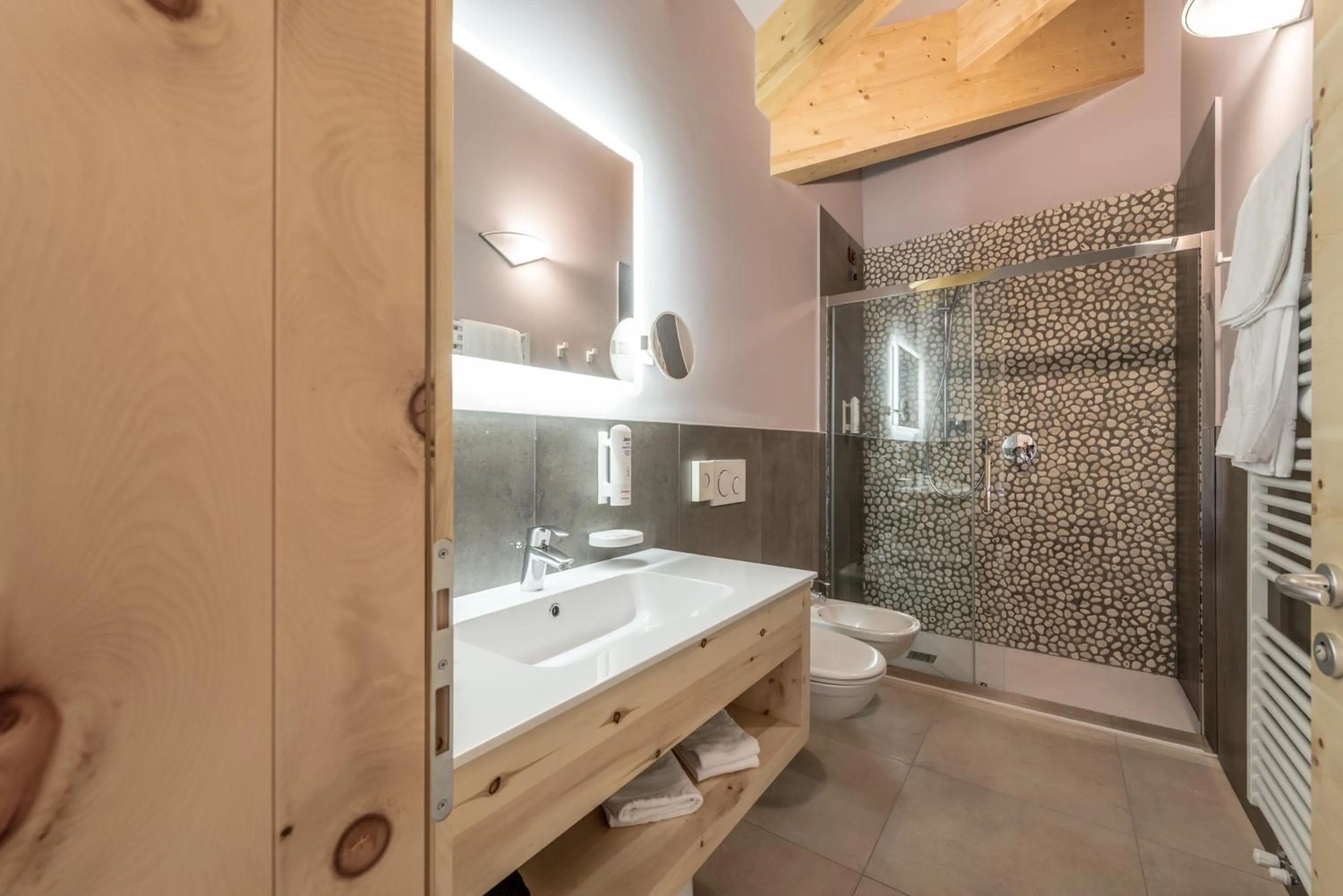 Bathroom in Tevini Dolomites Charming Hotel