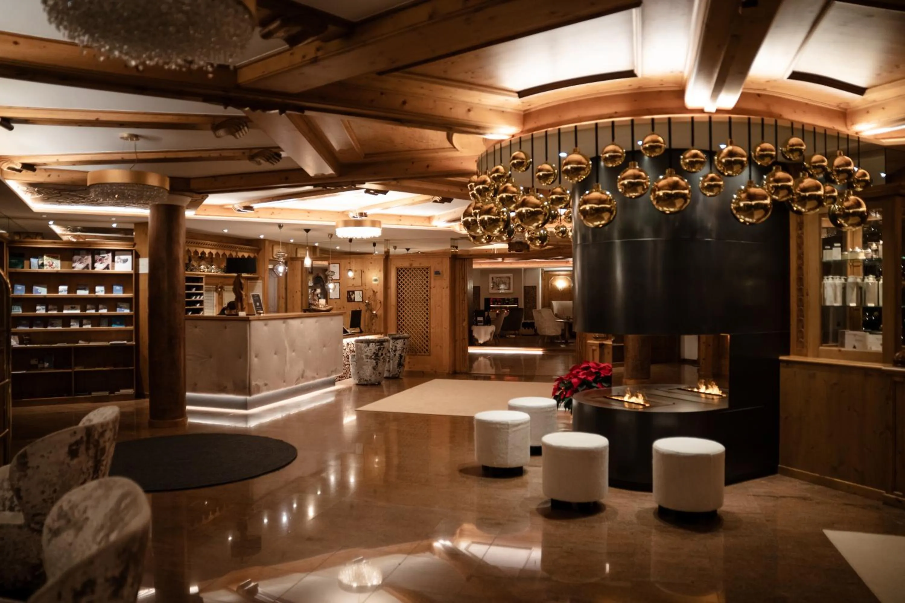 Lobby or reception in Tevini Dolomites Charming Hotel