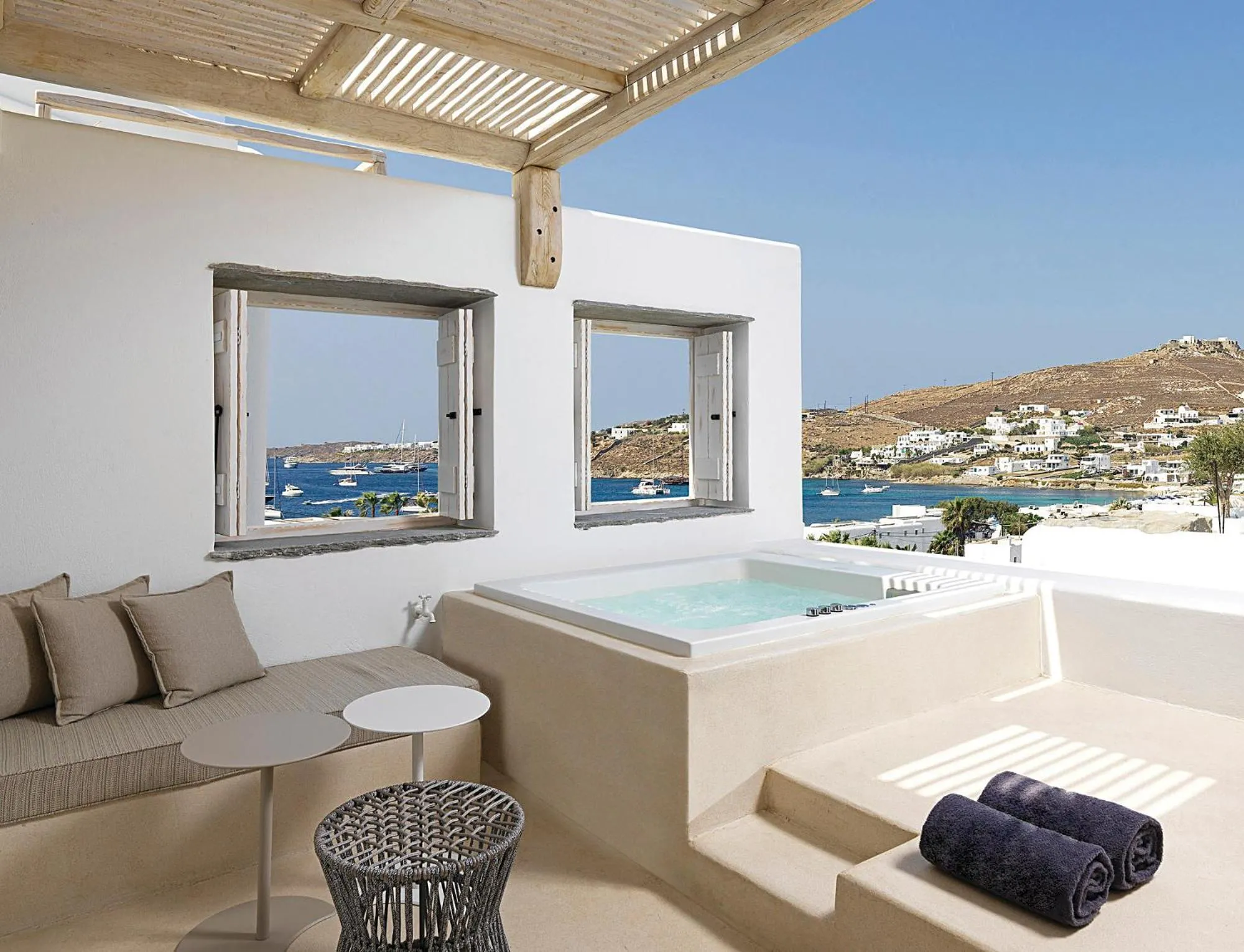 Hot Tub in Kove Mykonos - A Myconian Collection Hotel