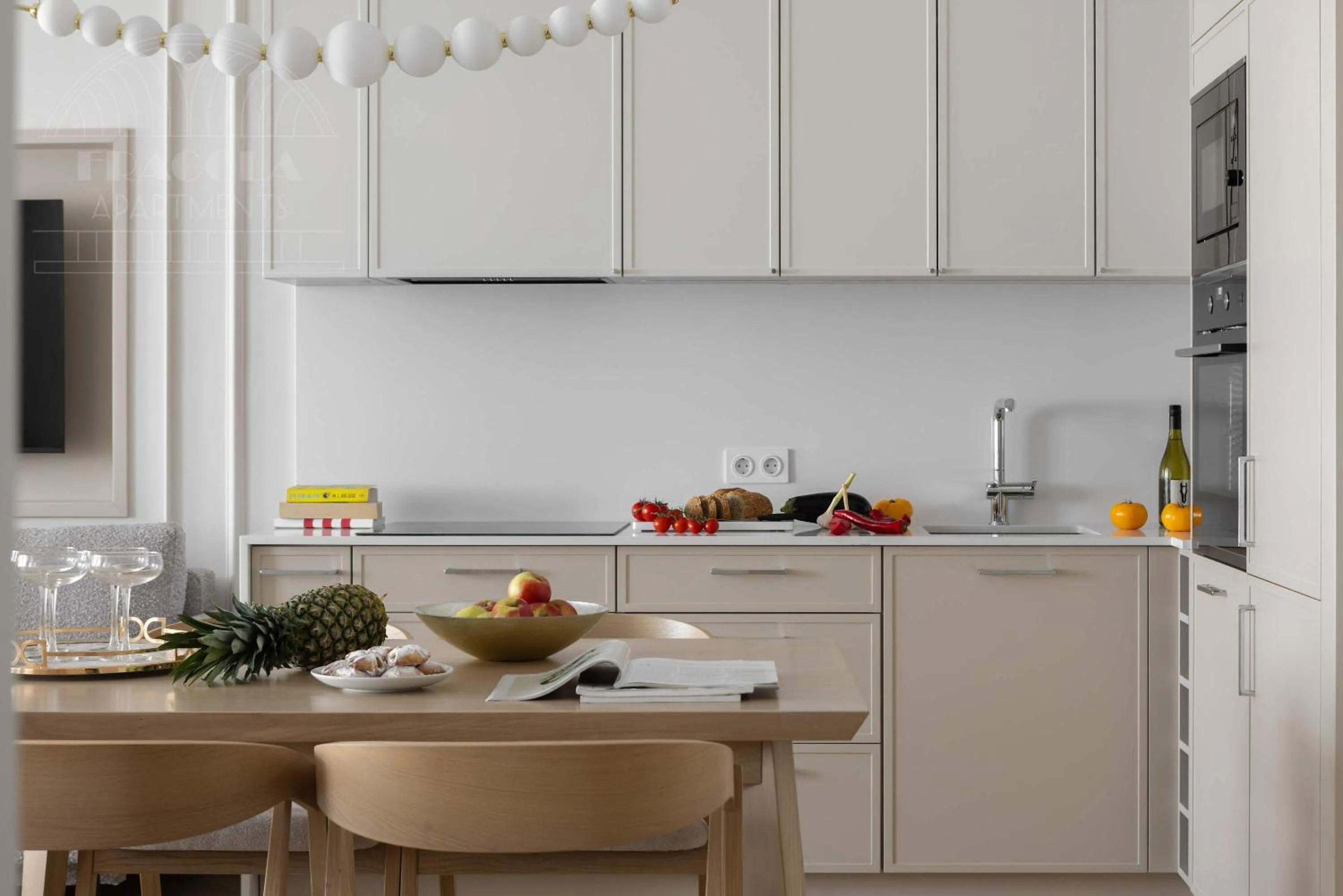 Kitchen or kitchenette in Fragola Apartments Old Town