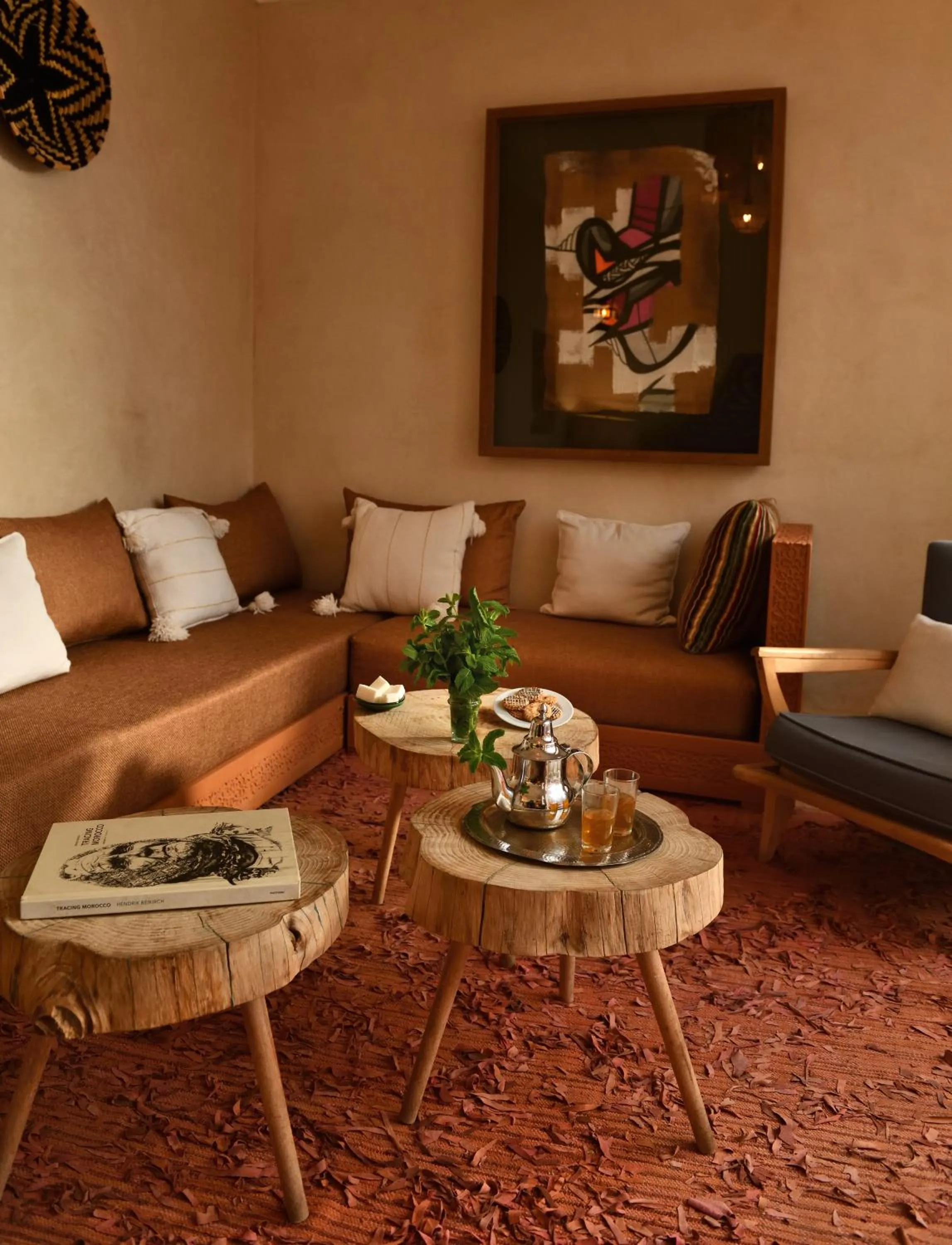 Seating area in Riad Lamzia