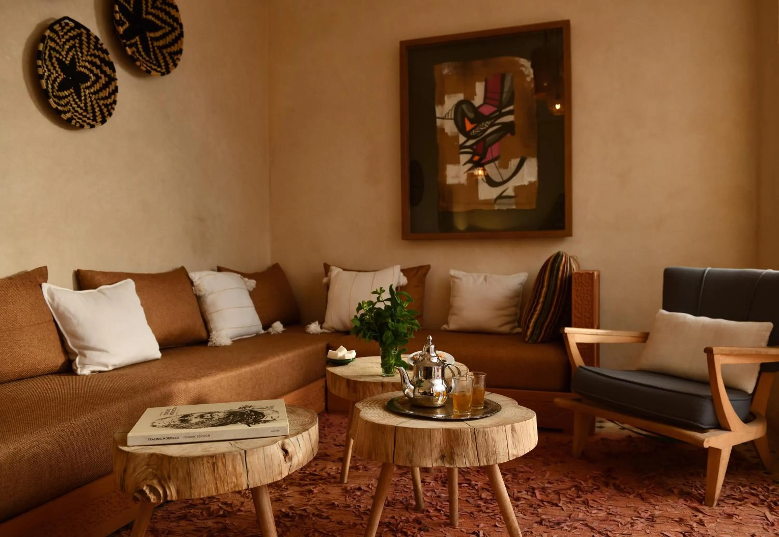 Seating area in Riad Lamzia