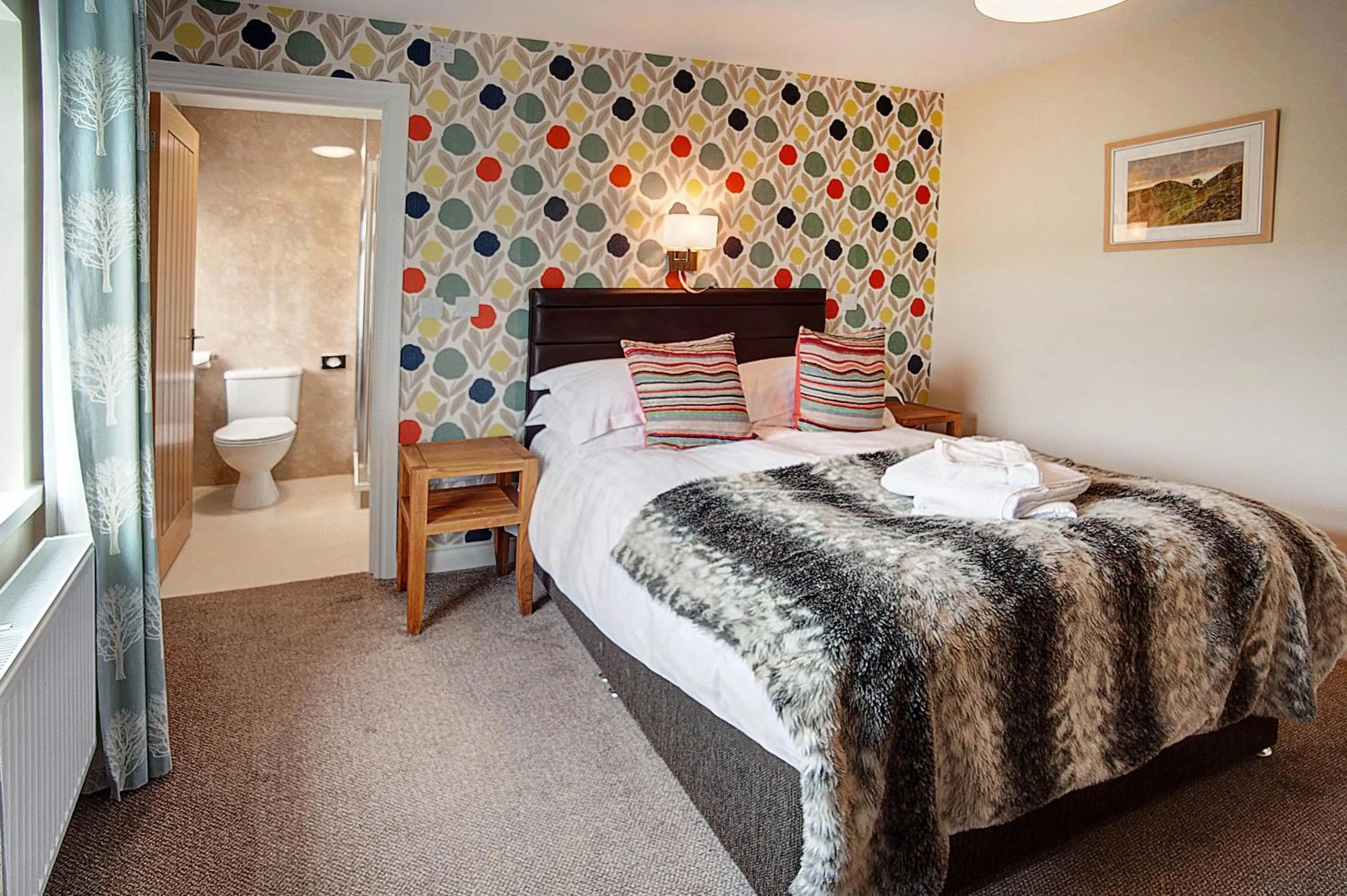 Bed in The Twice Brewed Inn