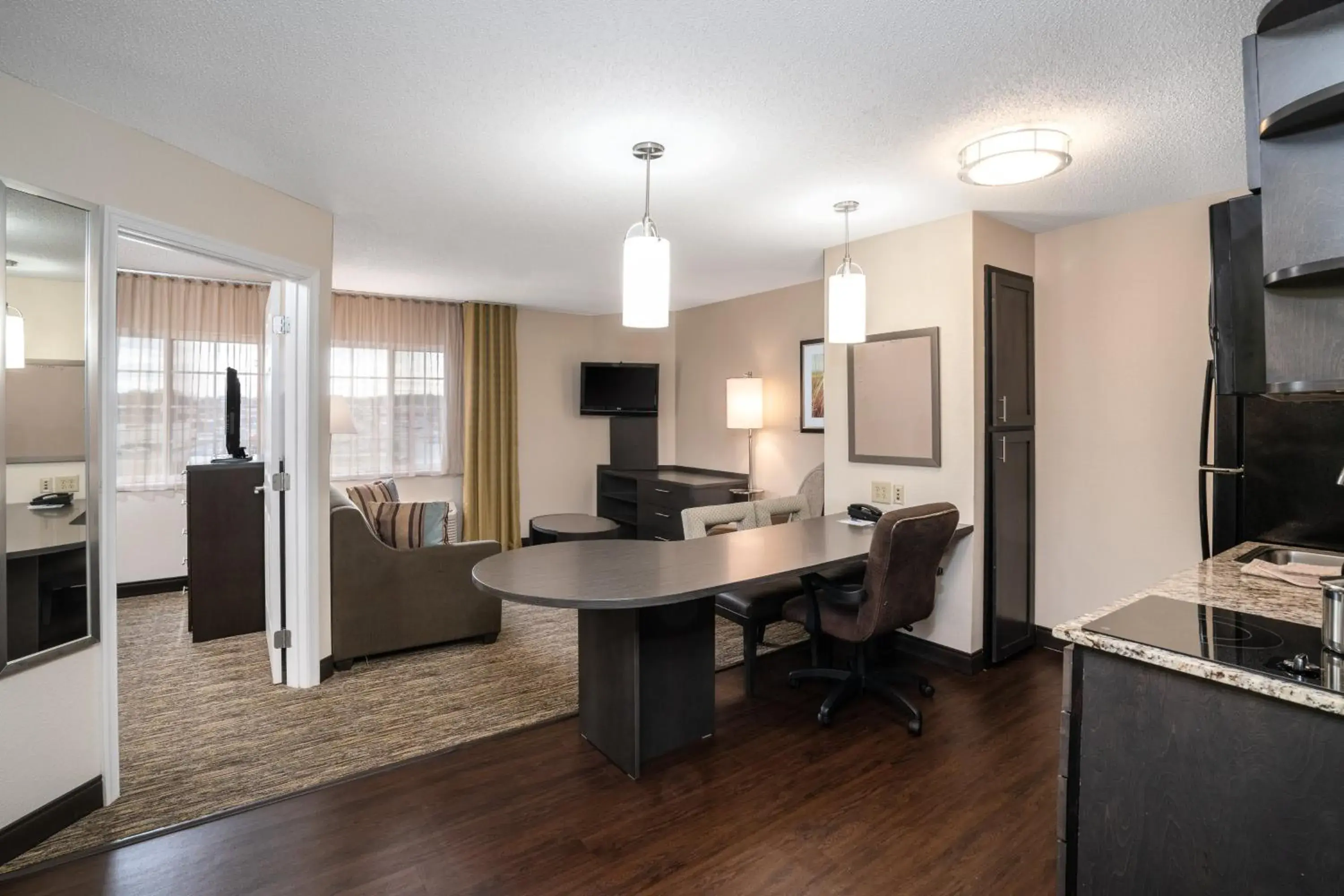 Bedroom in Candlewood Suites Hopewell, an IHG Hotel