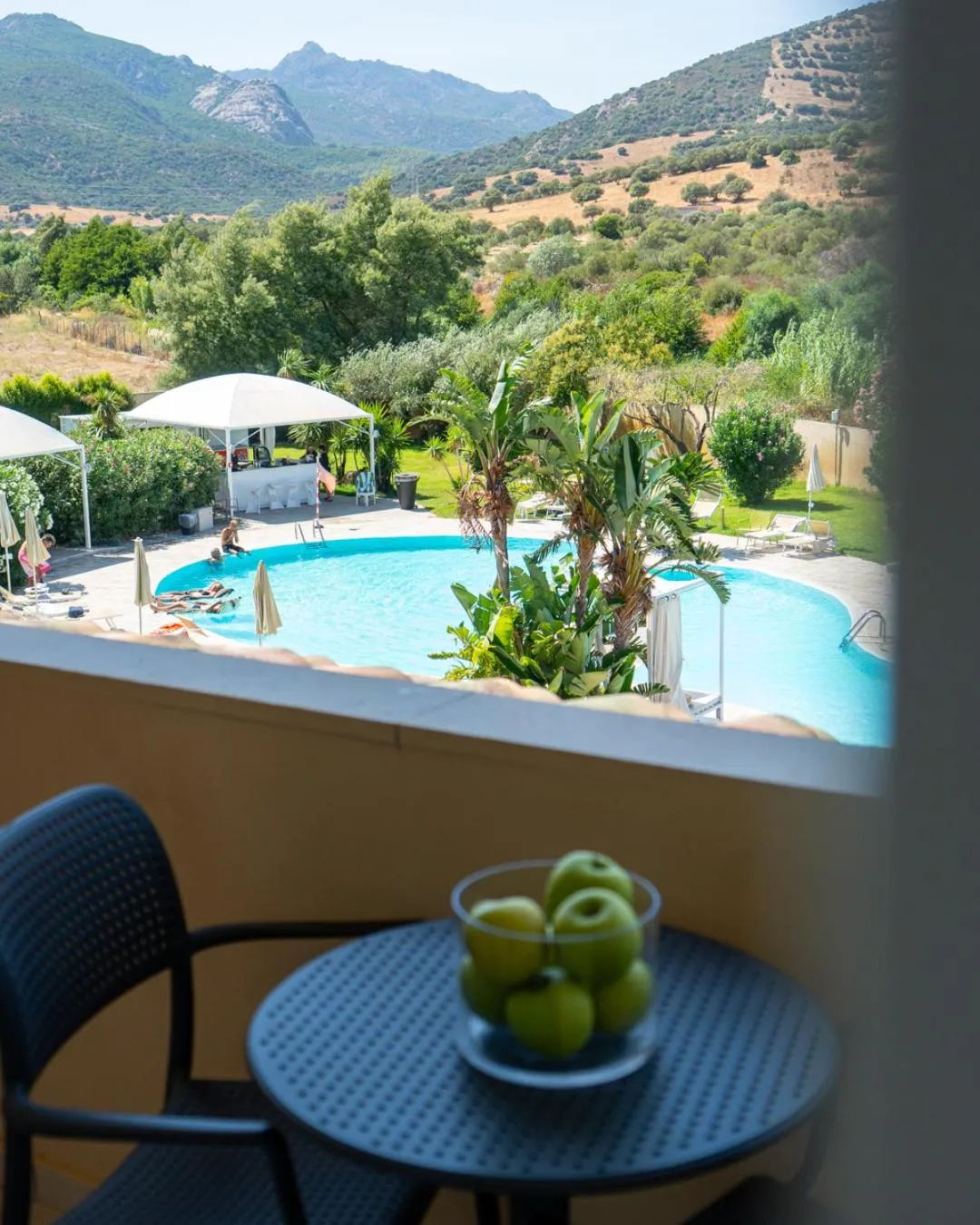 Pool view in Hotel San Teodoro