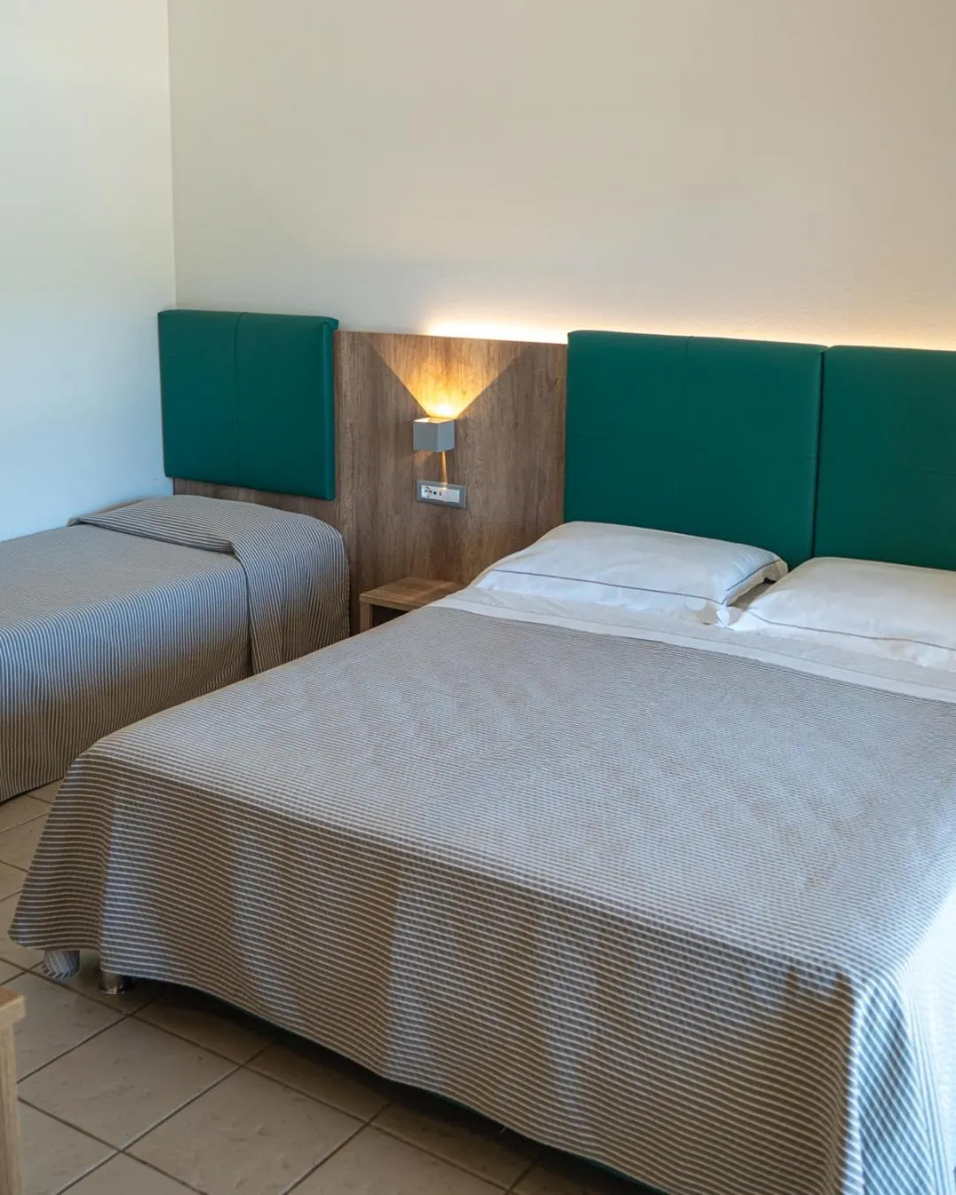 Bed in Hotel San Teodoro