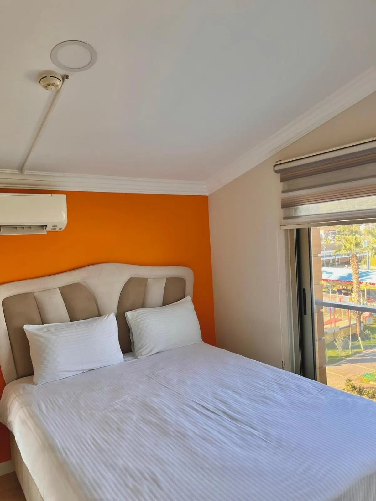 Bed in Sigacik Marina Apart Hotel