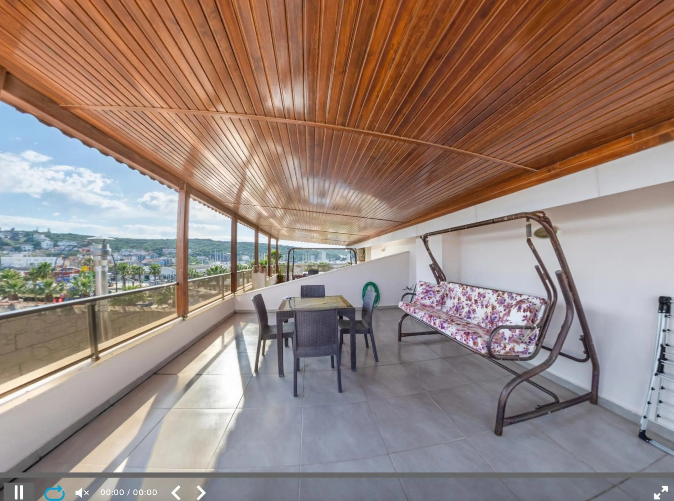 Balcony/Terrace in Sigacik Marina Apart Hotel