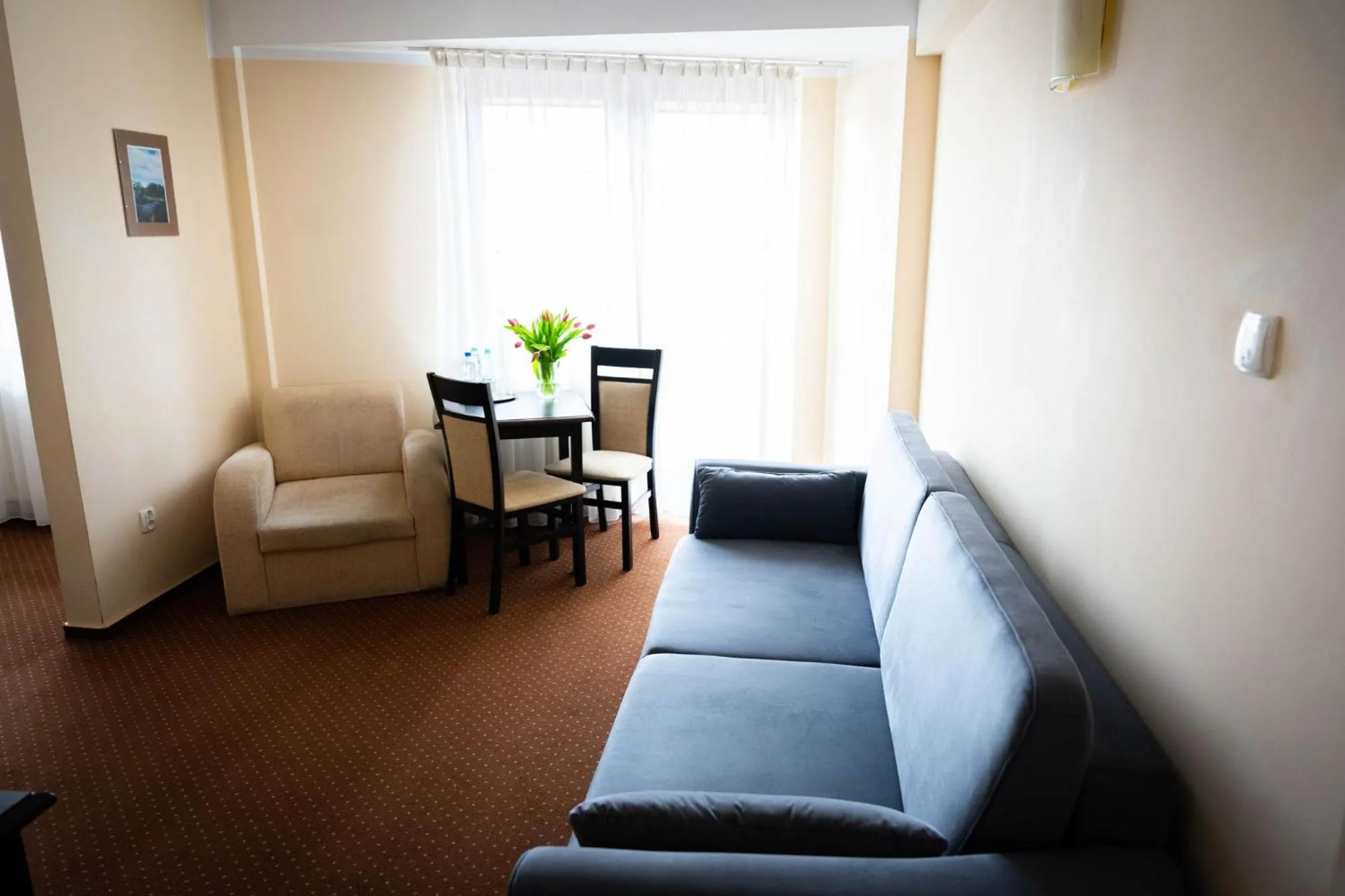 Bed in Hotel Anek