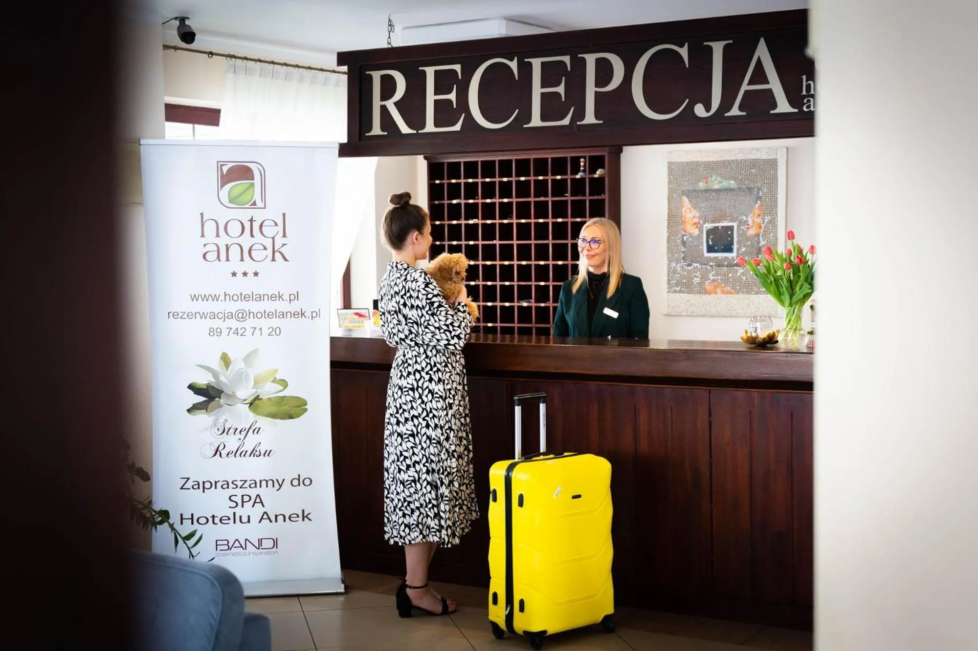 Lobby or reception in Hotel Anek