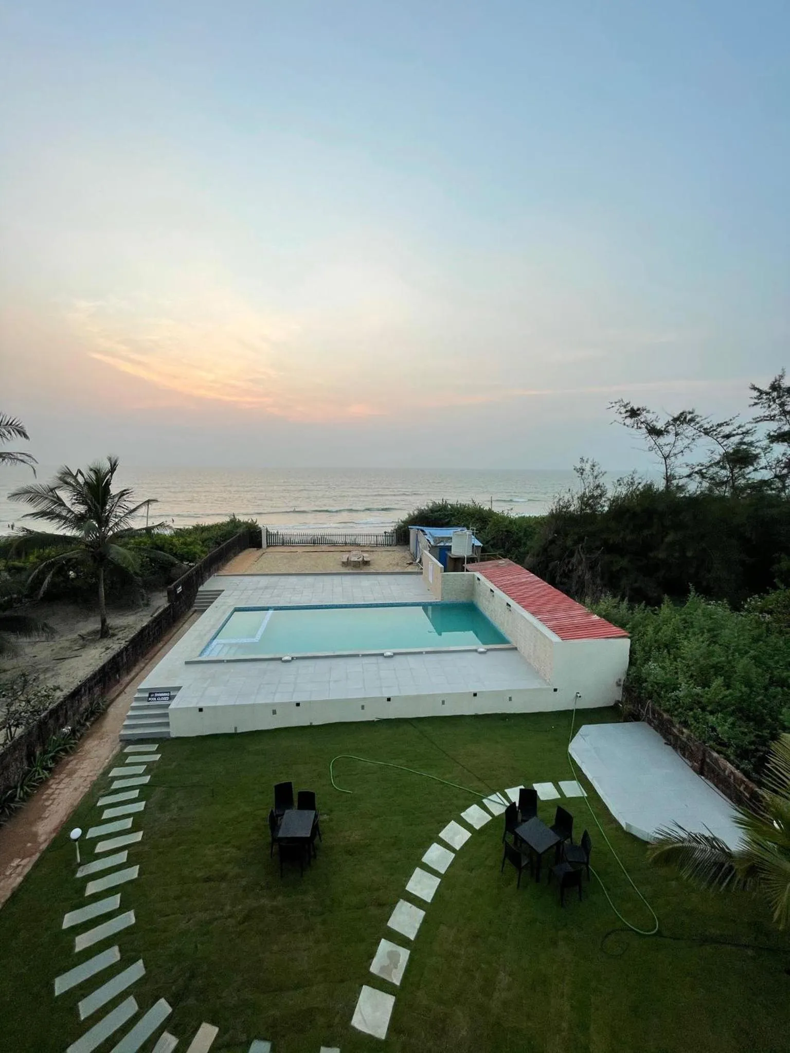 Pool view in Kay's By The Sea