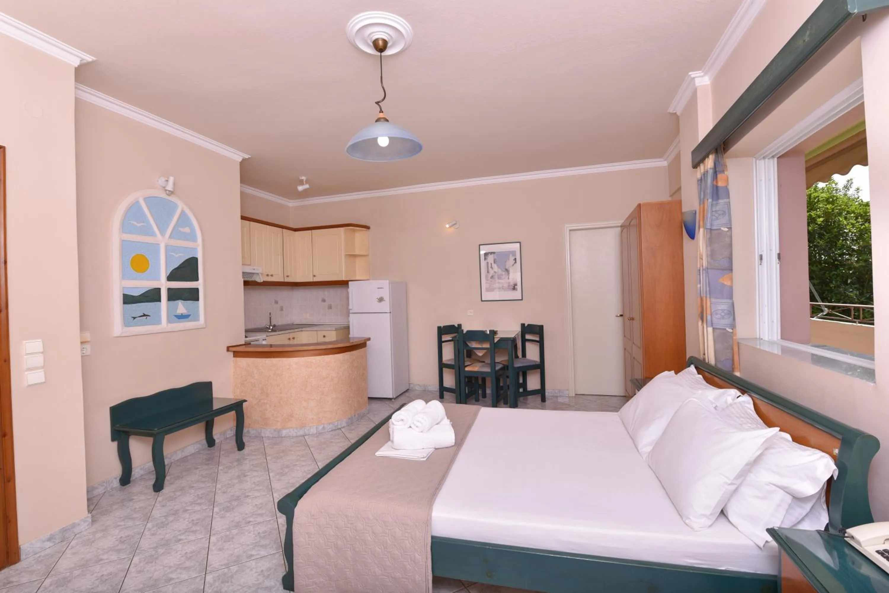 Bed in Sun Rise Hotel Apartments