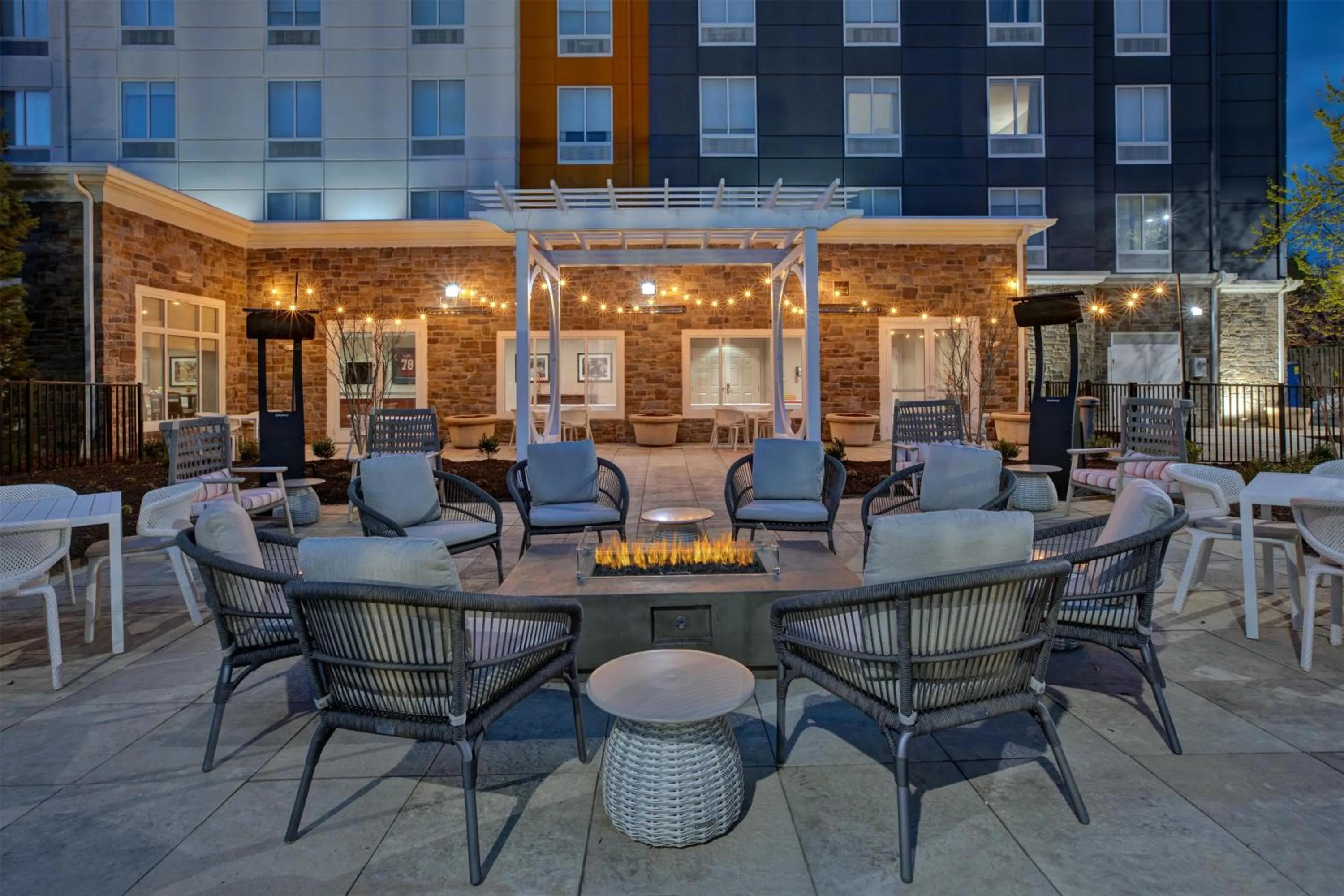 Patio in Hilton Garden Inn Blacksburg University