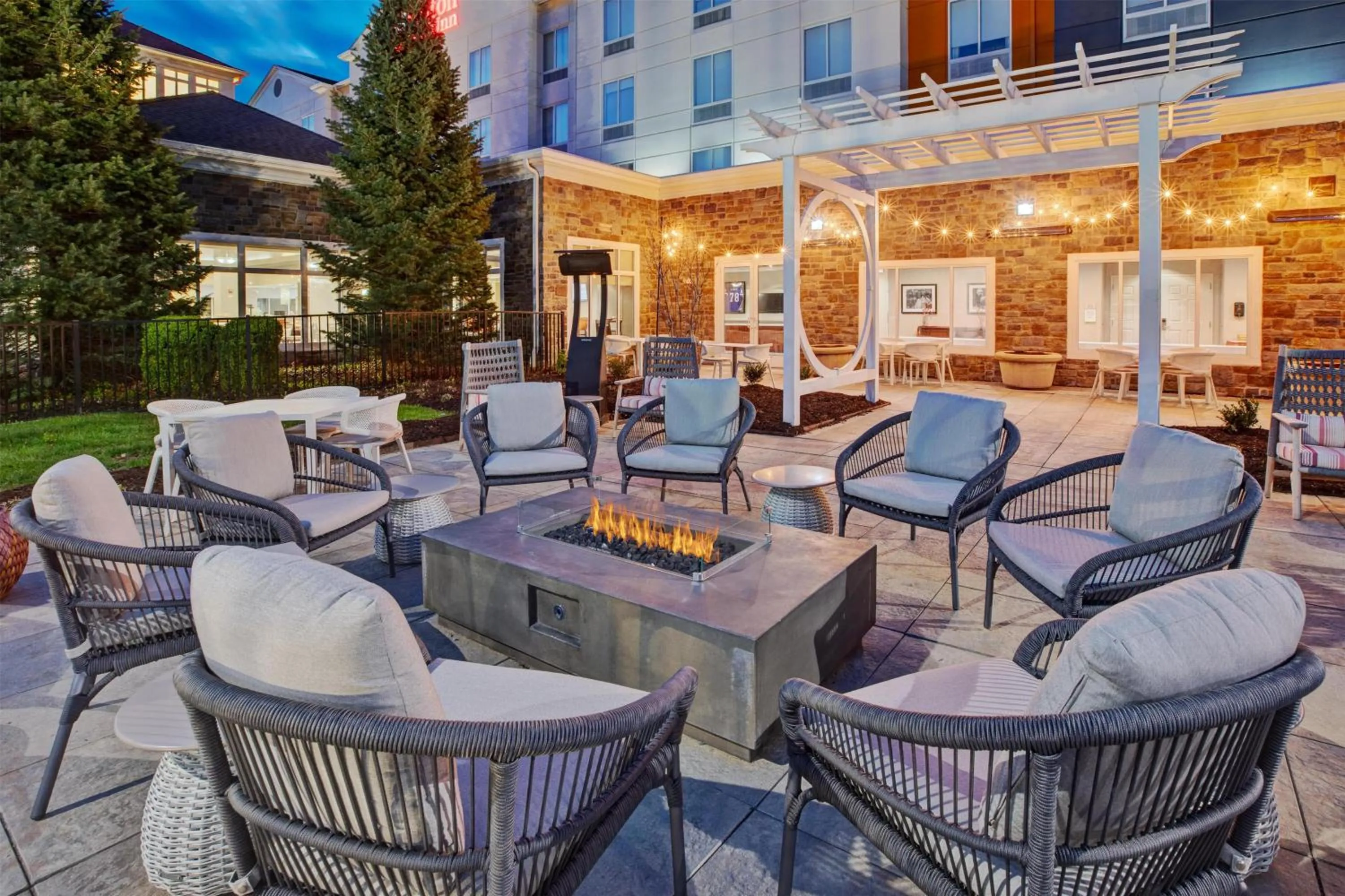 Patio in Hilton Garden Inn Blacksburg University