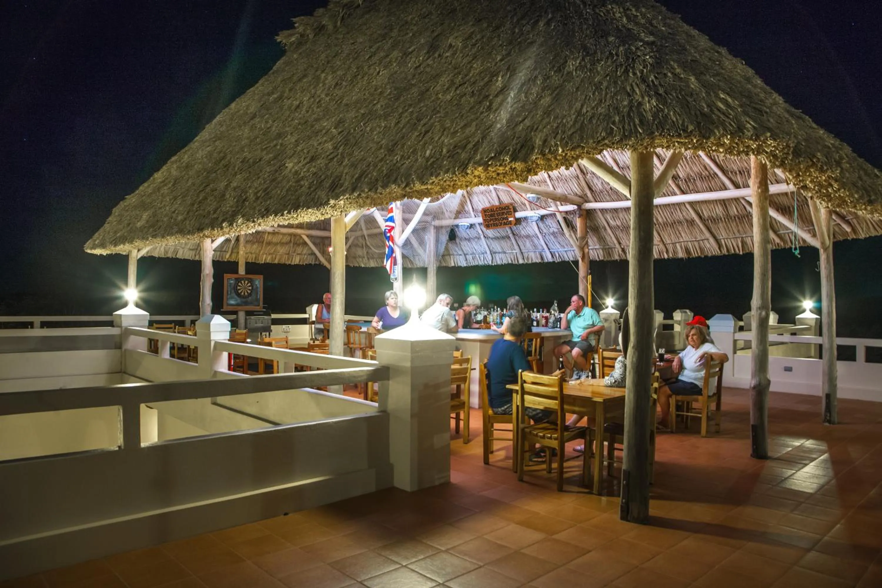 Patio in The Crimson Orchid Inn at Orchid Bay