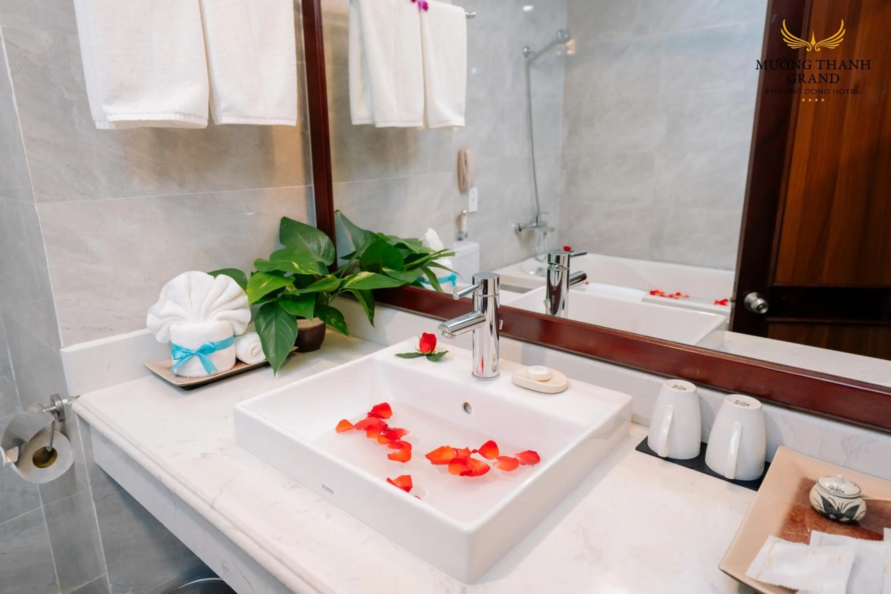 Bathroom in Muong Thanh Grand Phuong Dong