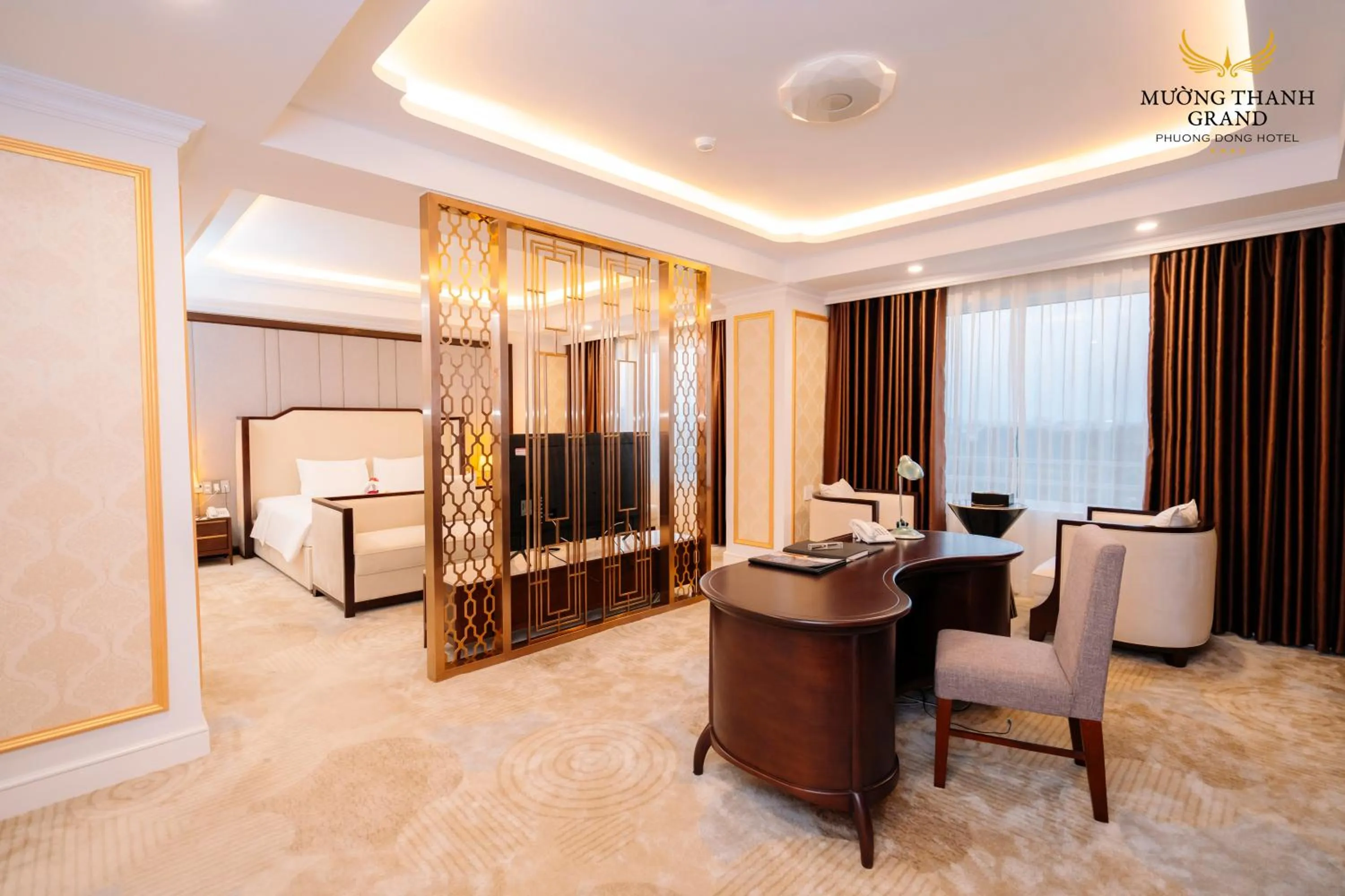 Photo of the whole room, Bed in Muong Thanh Grand Phuong Dong