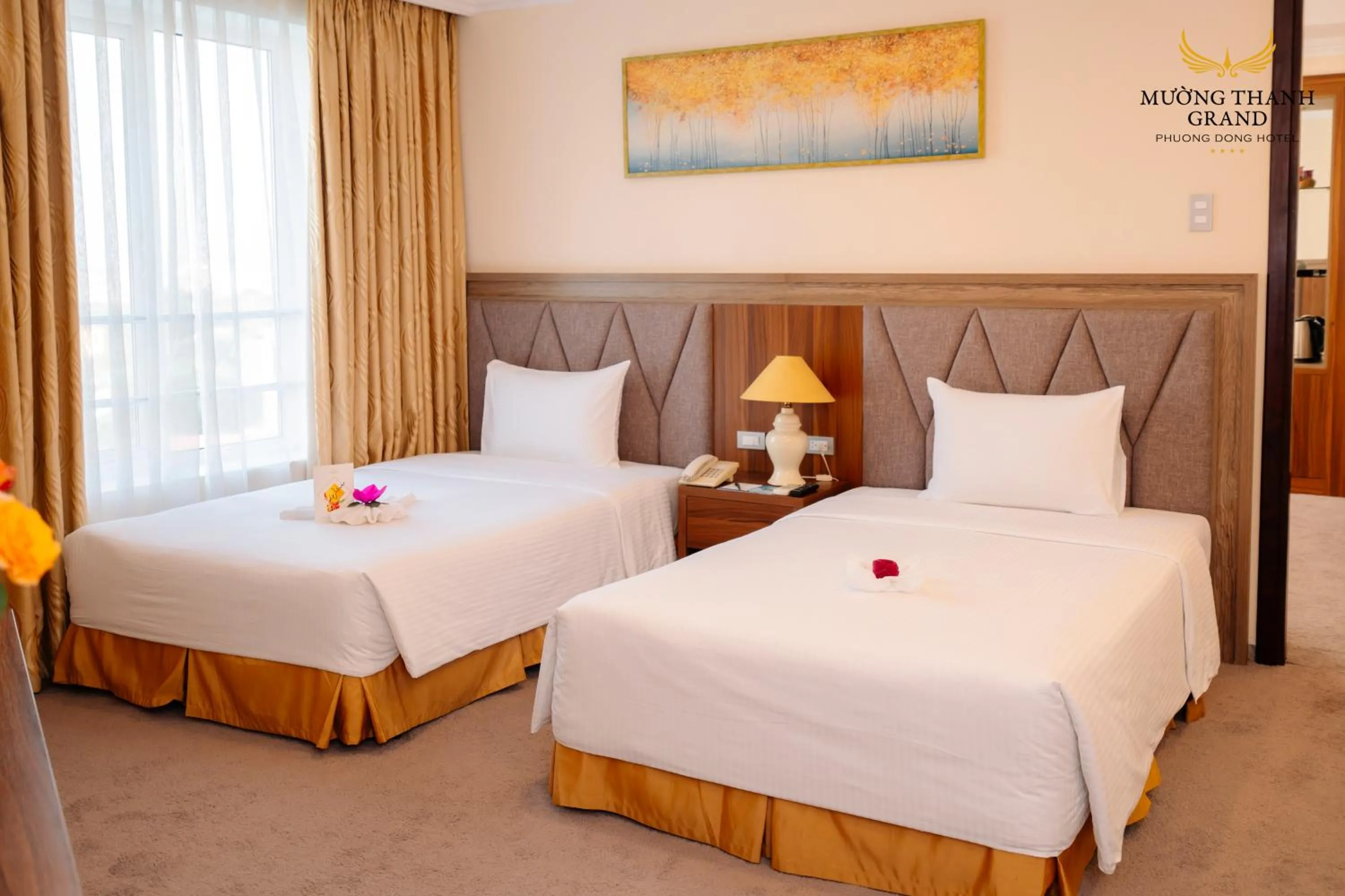 Bed in Muong Thanh Grand Phuong Dong