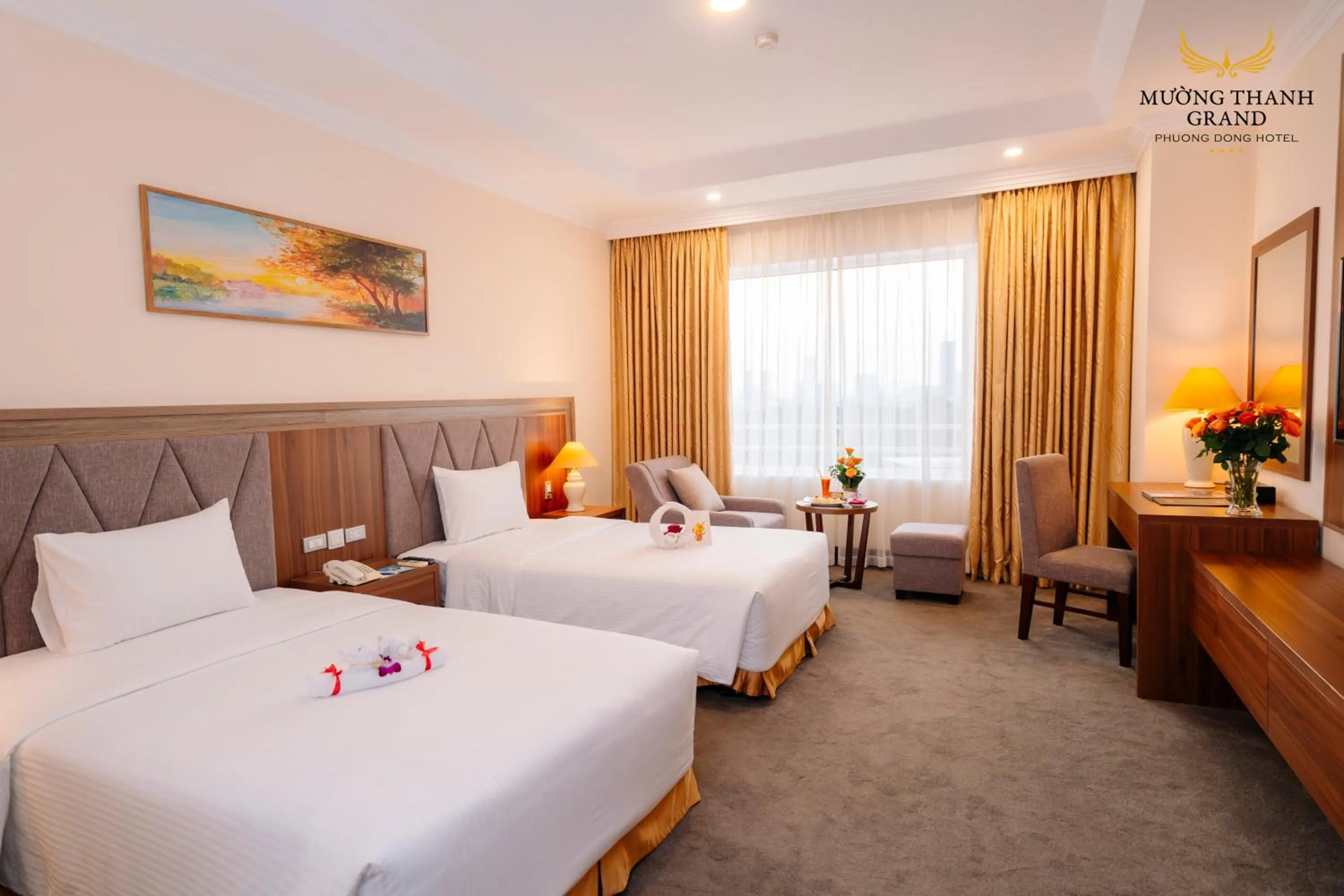 Photo of the whole room, Bed in Muong Thanh Grand Phuong Dong