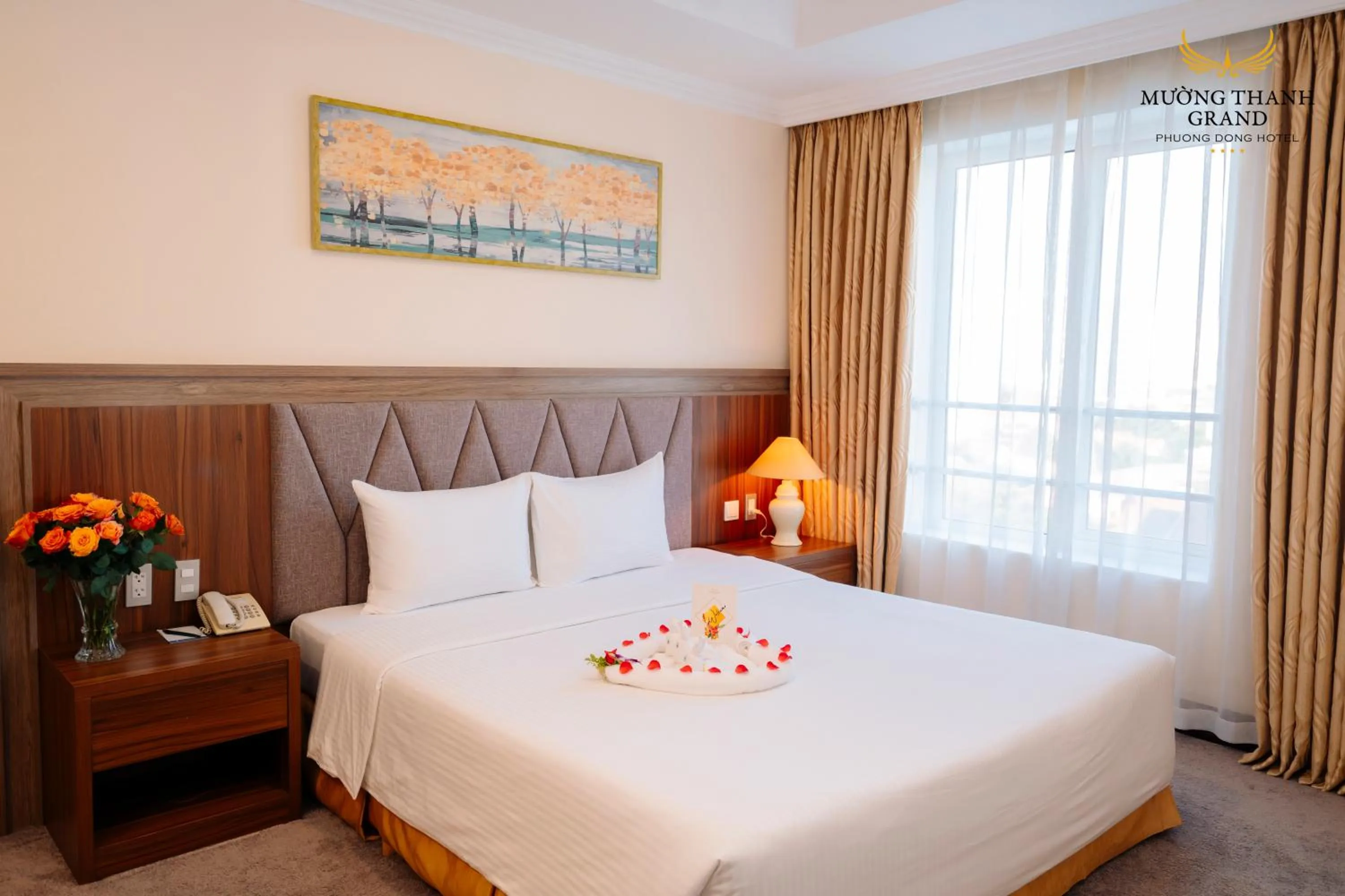 Bed in Muong Thanh Grand Phuong Dong