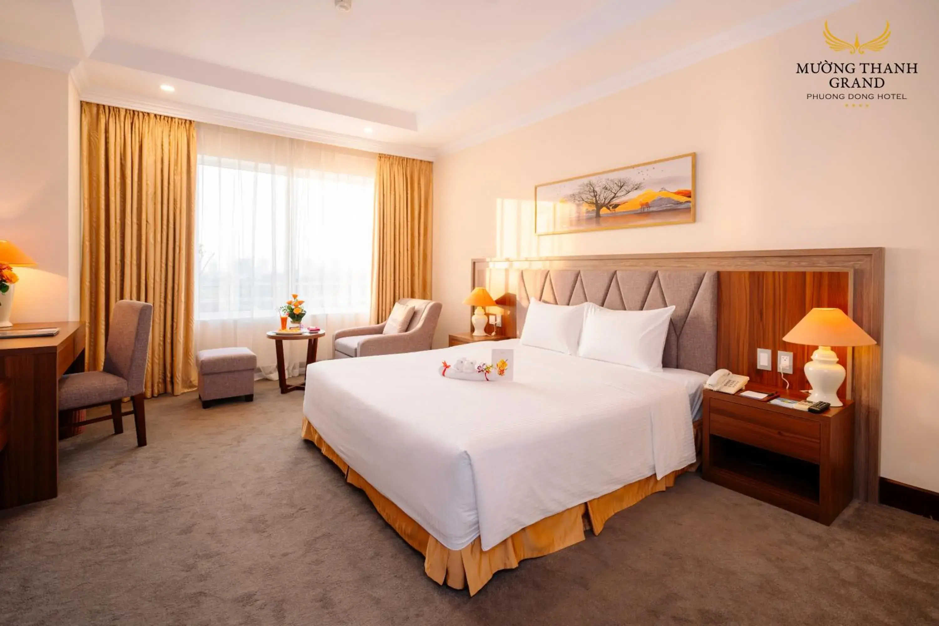 Bedroom, Bed in Muong Thanh Grand Phuong Dong Bedroom, Bed in Muong Thanh Grand Phuong Dong