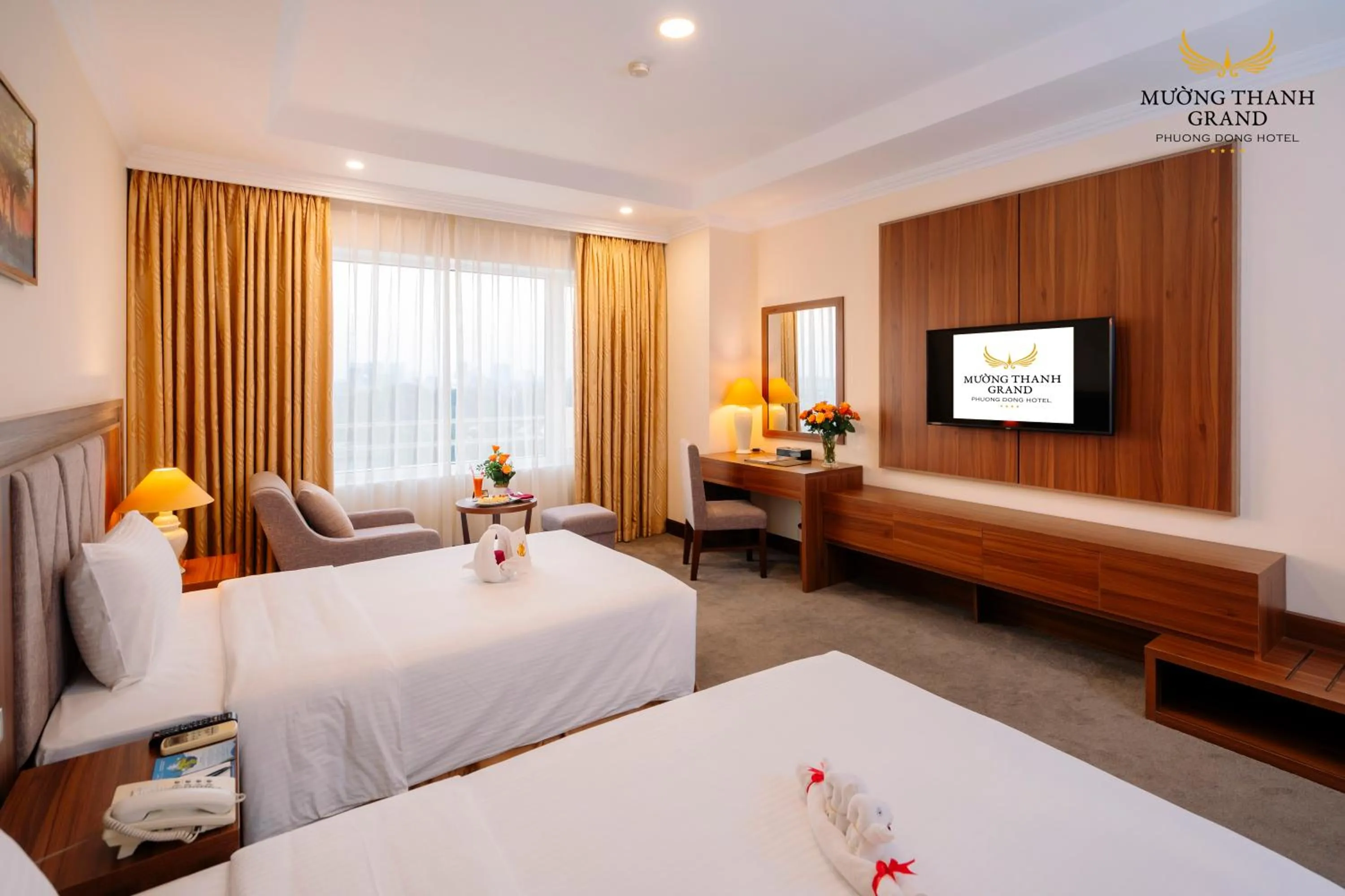 Photo of the whole room, Bed in Muong Thanh Grand Phuong Dong