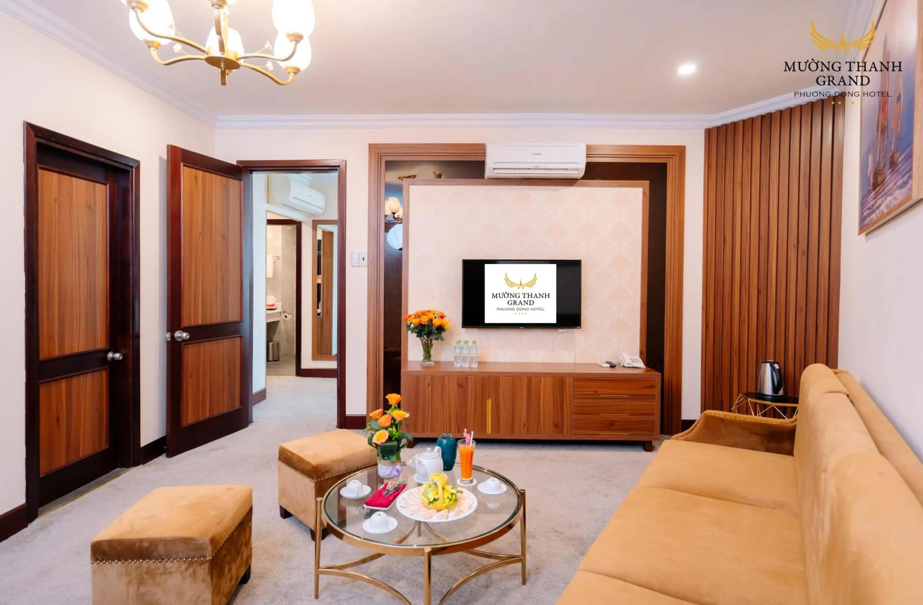 Living room in Muong Thanh Grand Phuong Dong