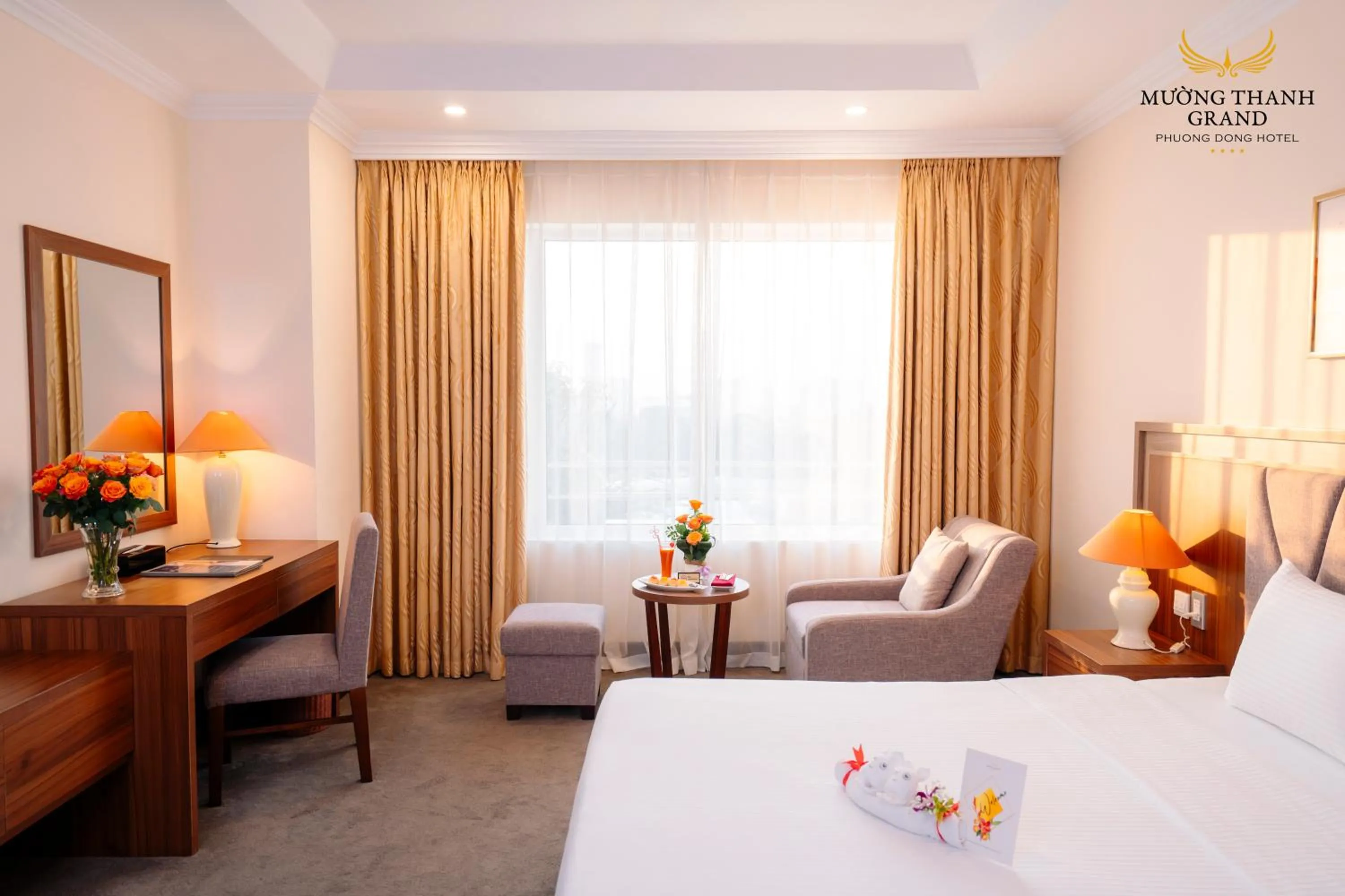 Bed in Muong Thanh Grand Phuong Dong