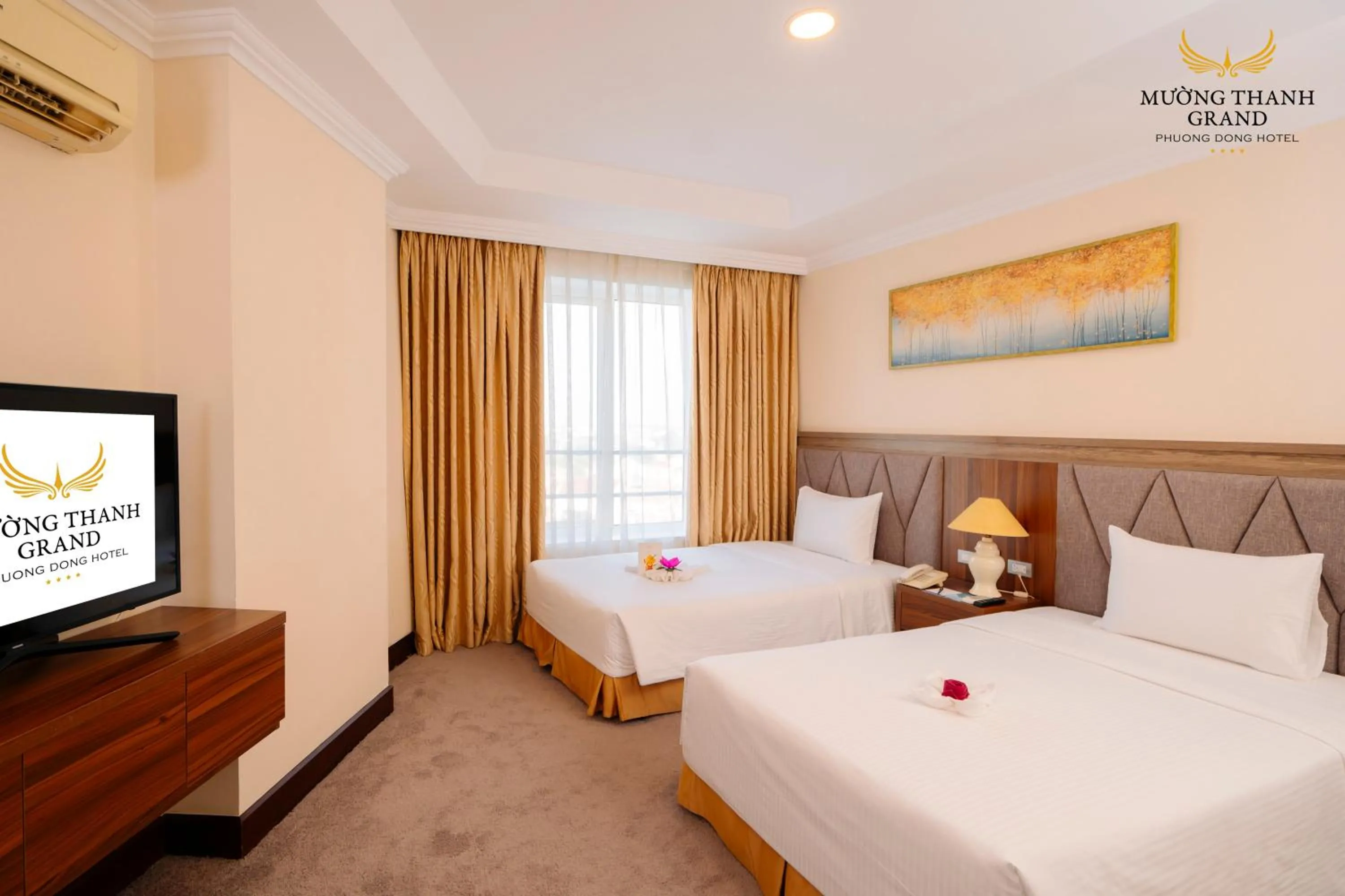 Bed in Muong Thanh Grand Phuong Dong