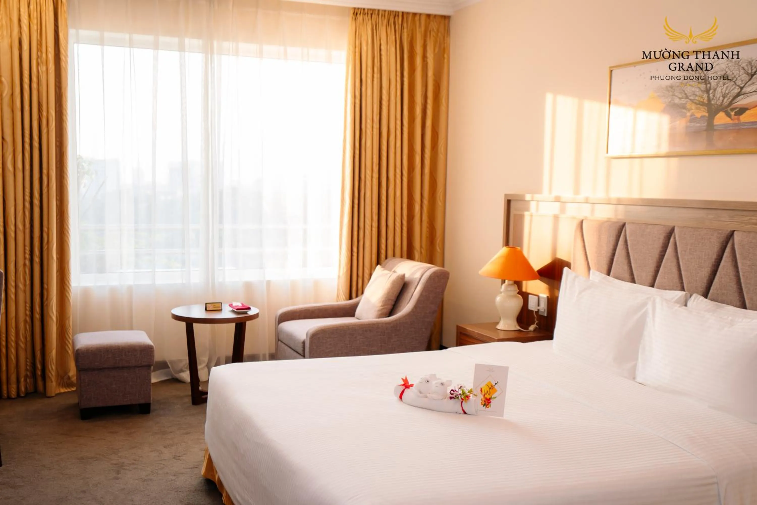 Bed in Muong Thanh Grand Phuong Dong