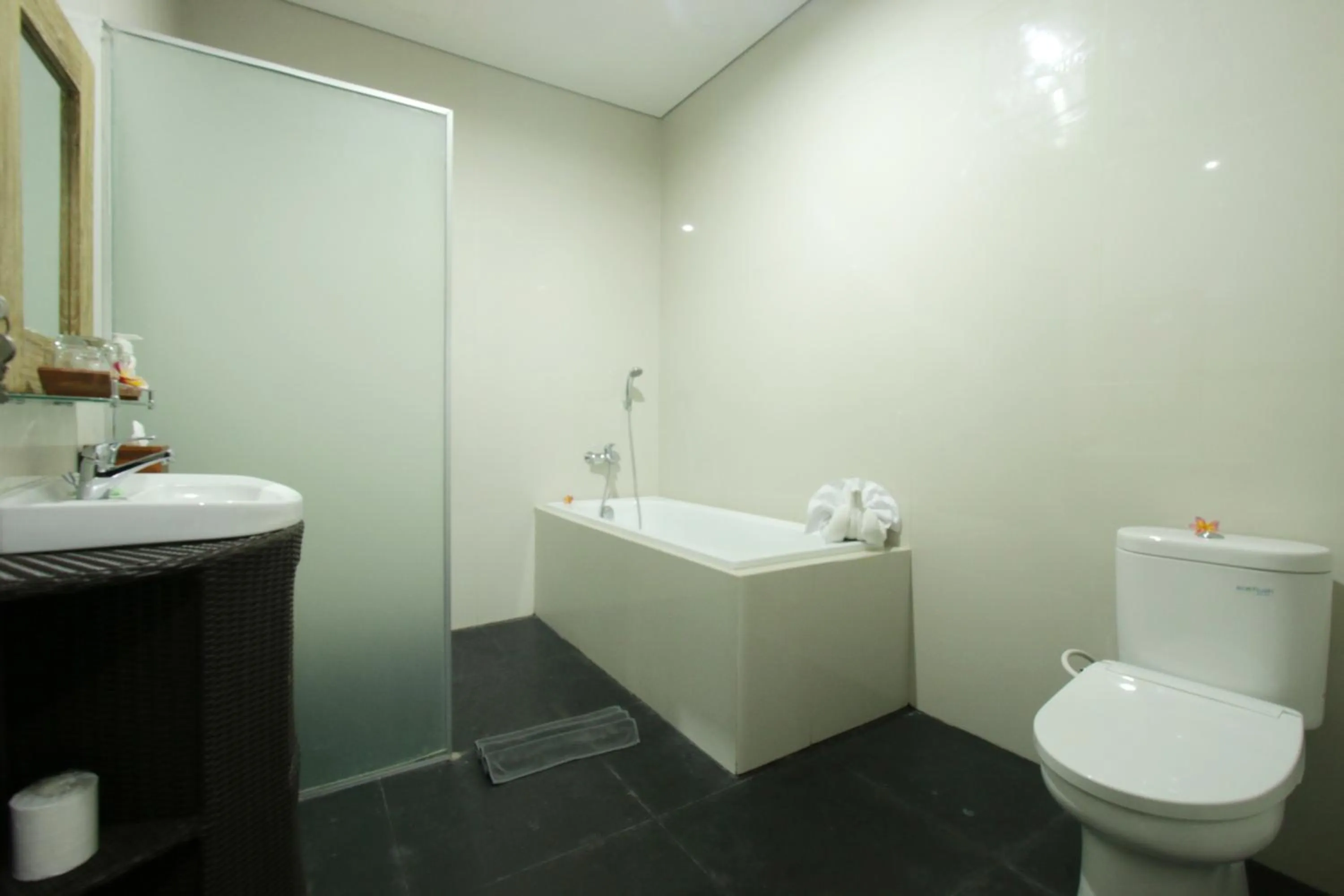 Bathroom in Batu Empug Ubud by Mahaputra