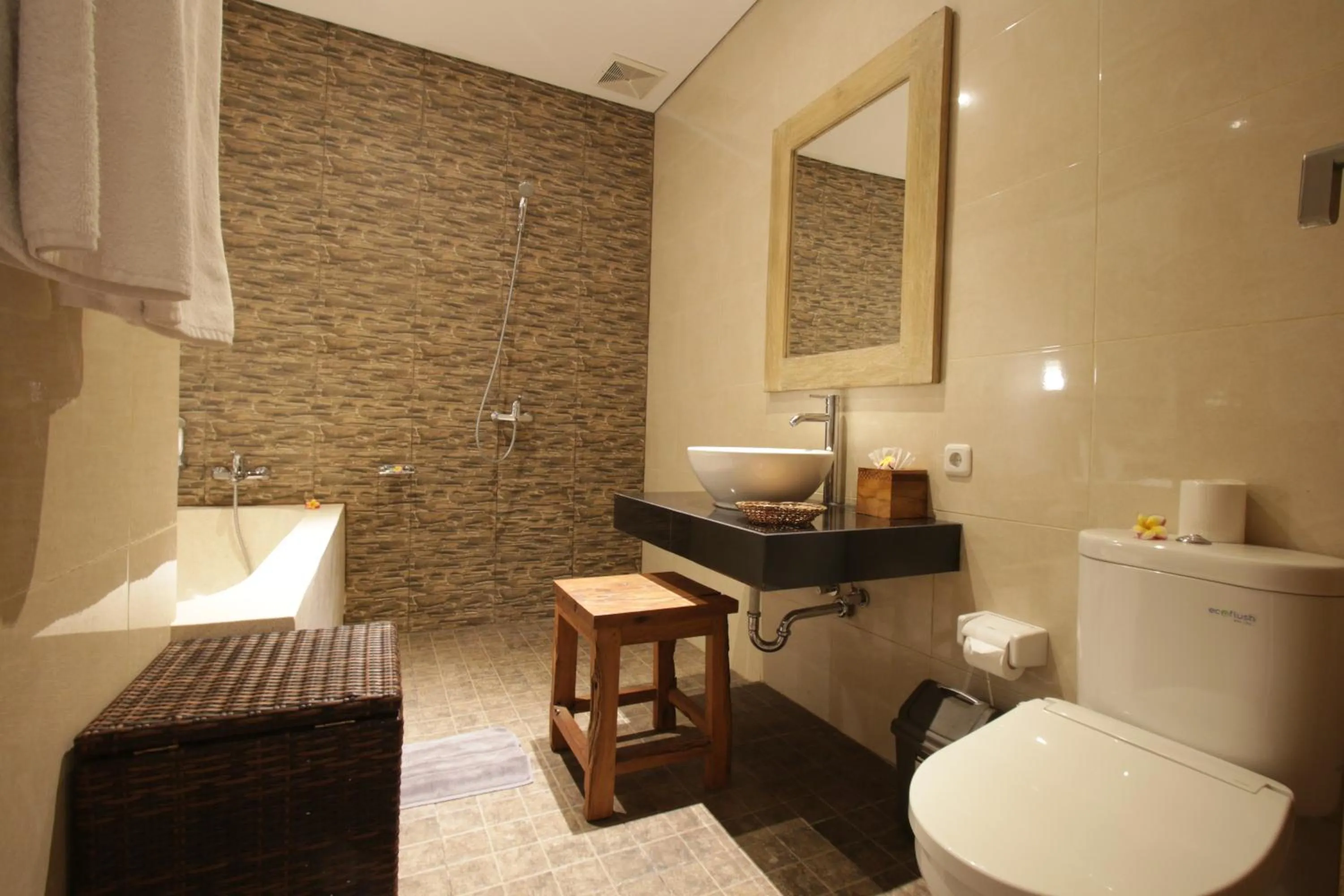 Bathroom in Batu Empug Ubud by Mahaputra
