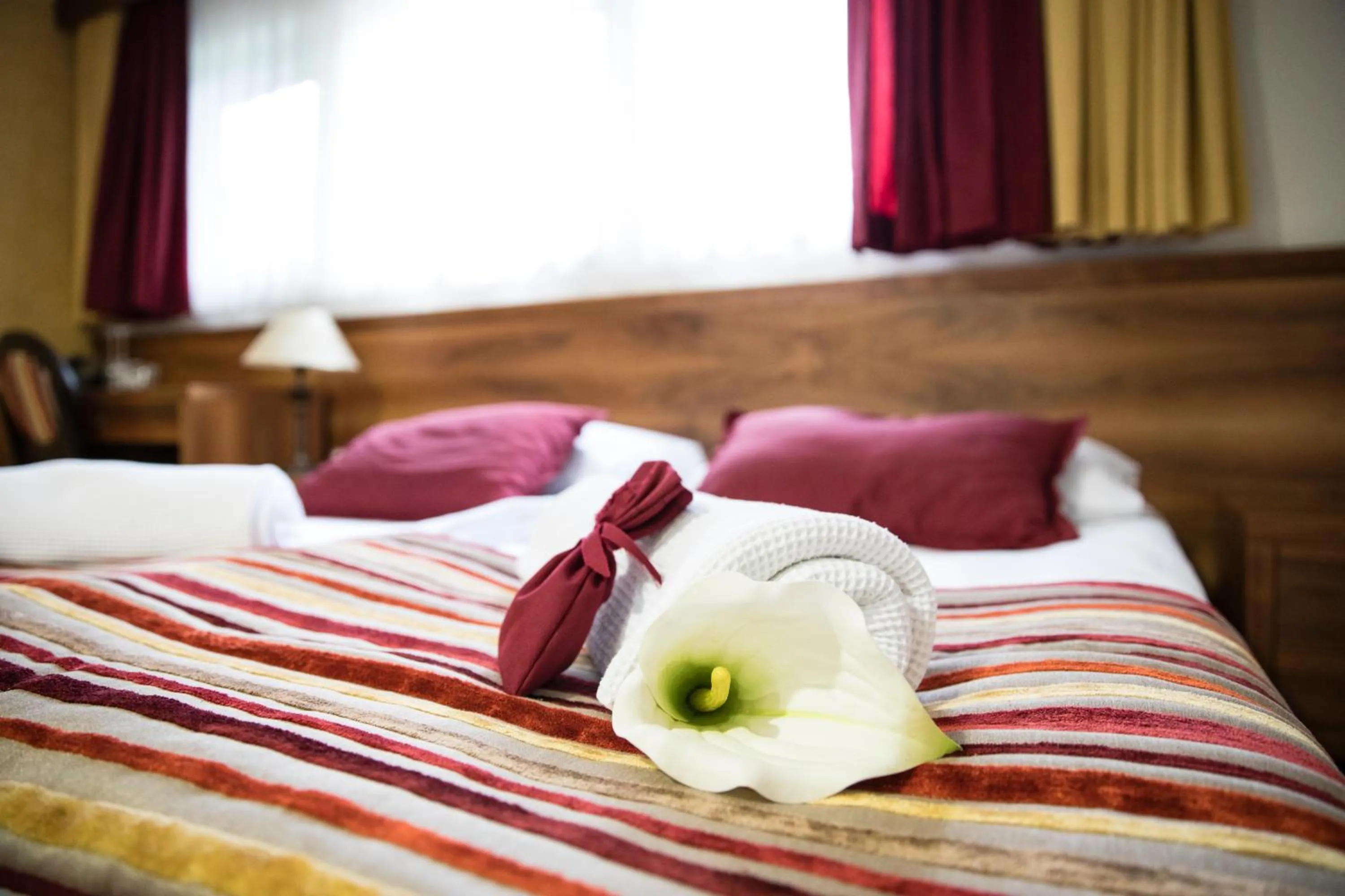 Bed in Hotel Mangart