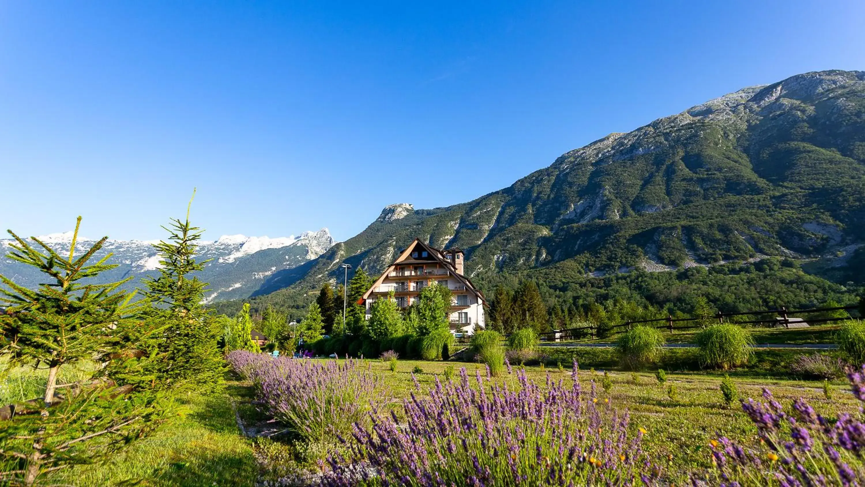 Property building in Hotel Mangart Property building in Hotel Mangart