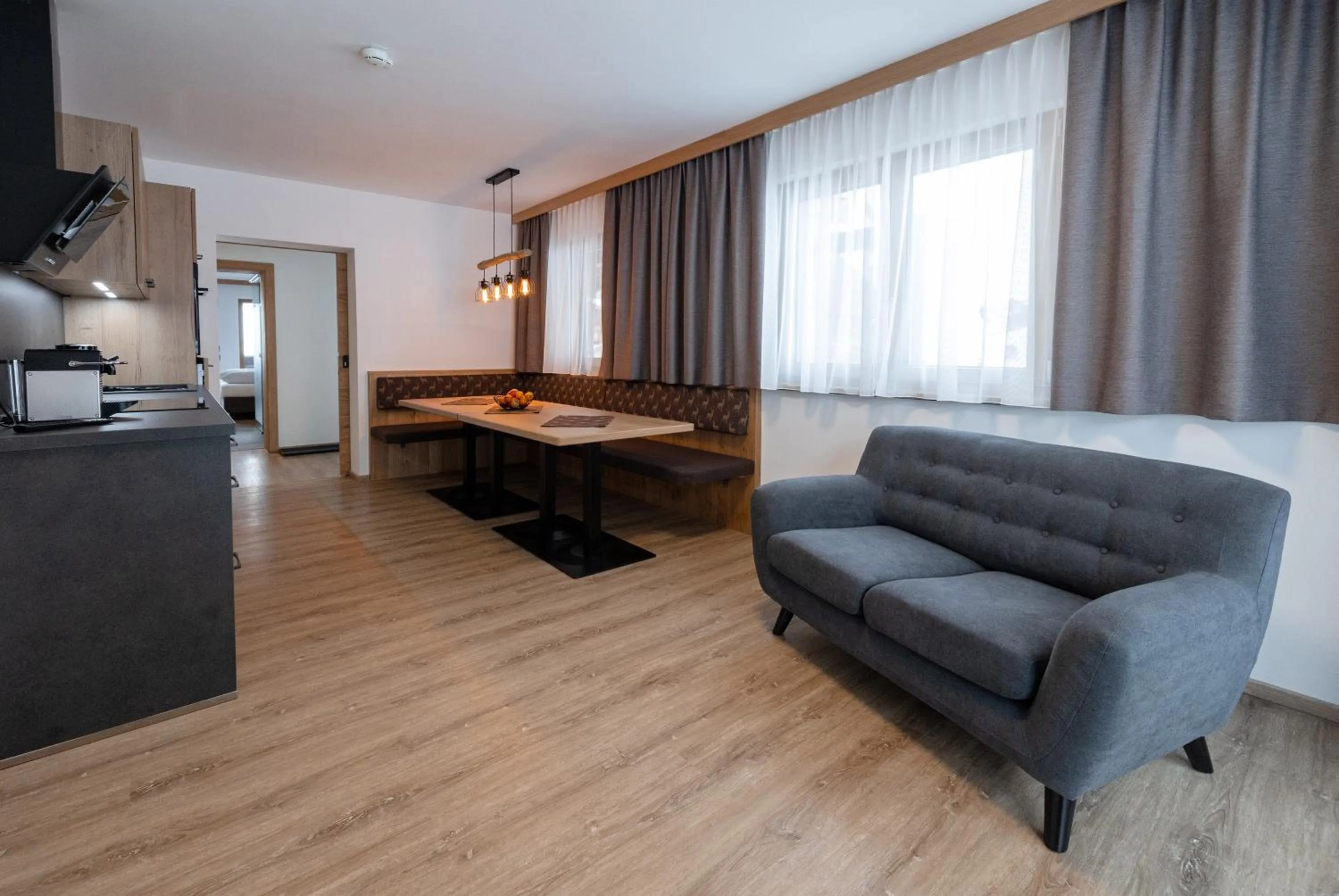 Kitchen or kitchenette in Hotel Steuxner