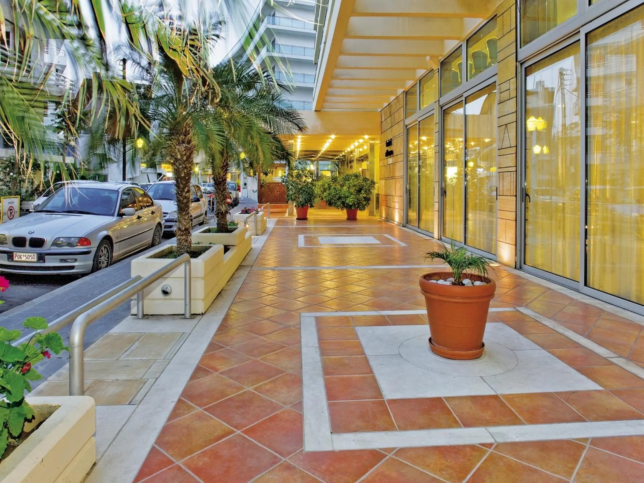 Facade/entrance in Athena Hotel