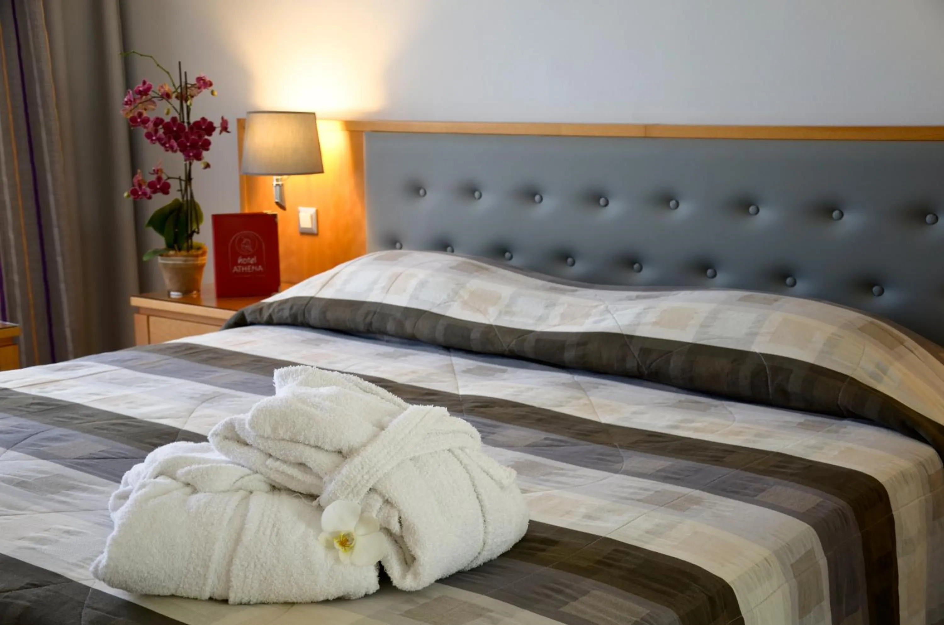 Bed in Athena Hotel