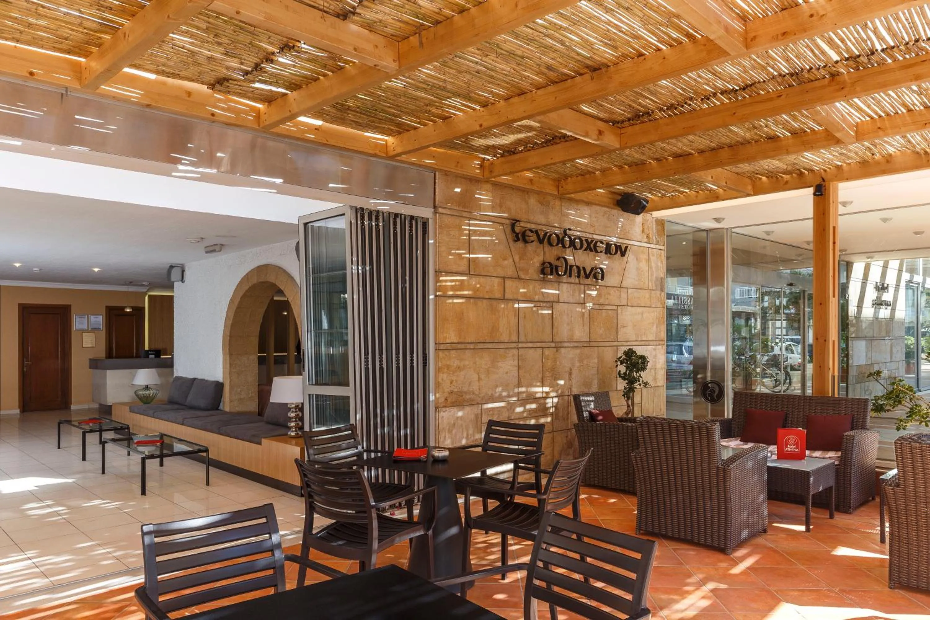 Patio in Athena Hotel