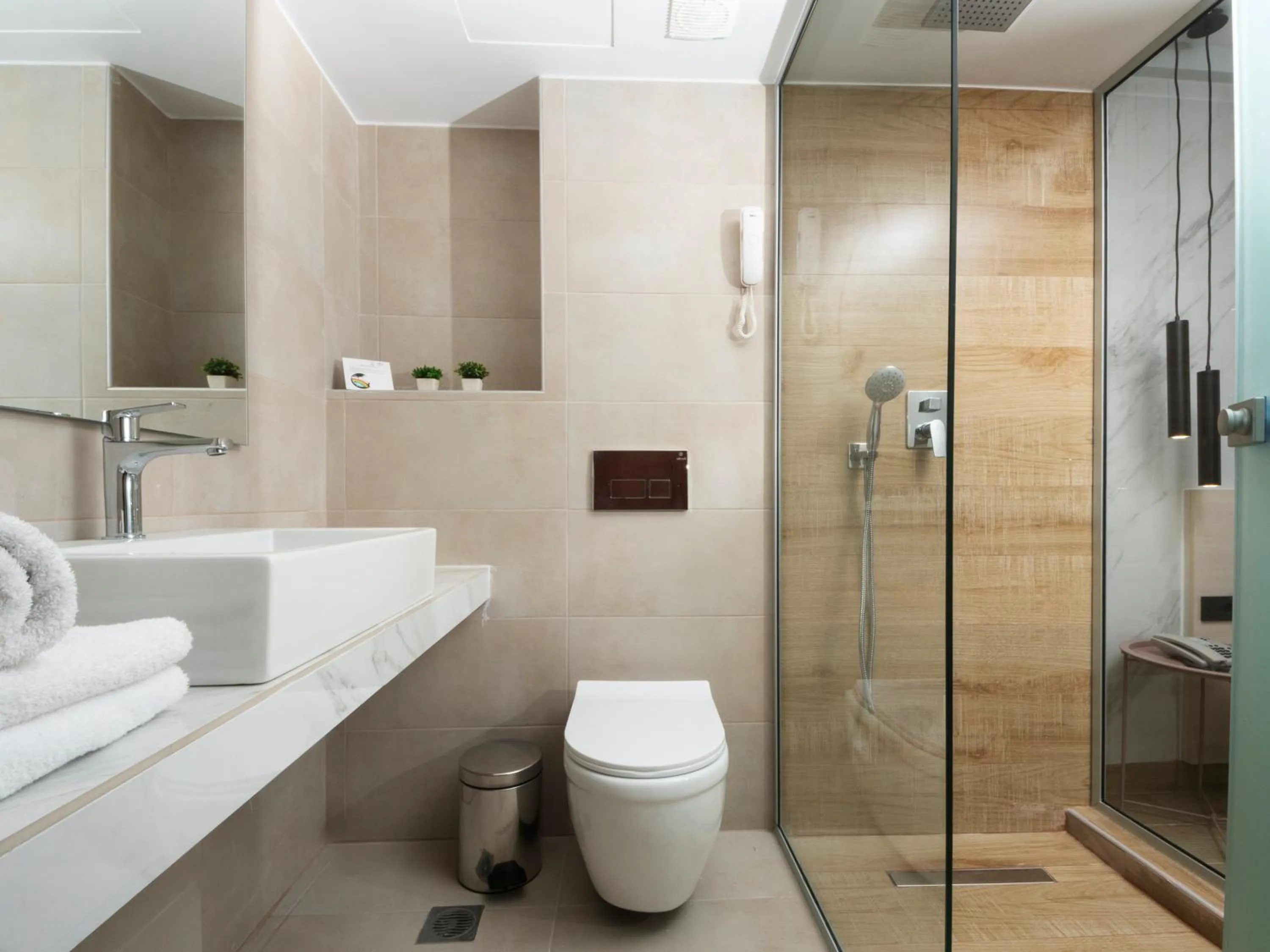 Shower in Athena Hotel