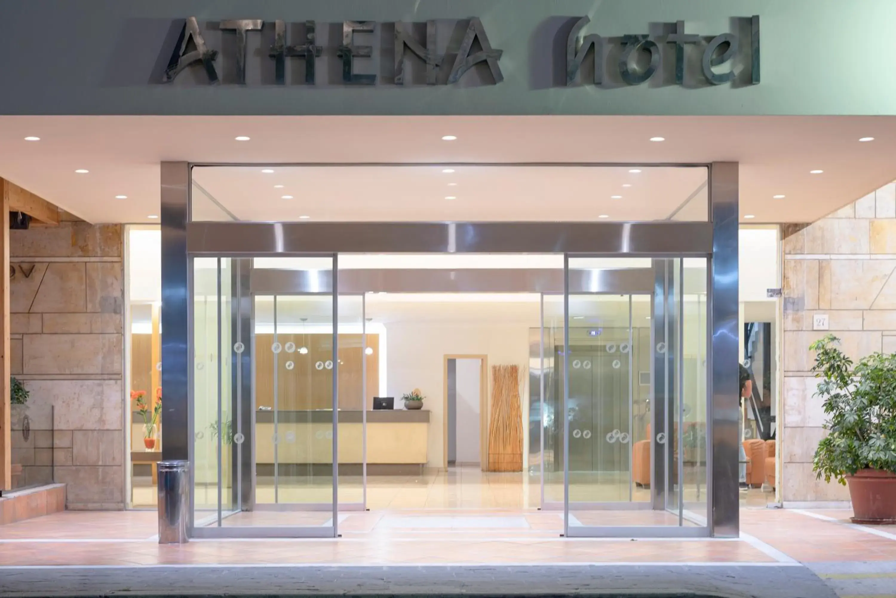 Facade/entrance in Athena Hotel Facade/entrance in Athena Hotel