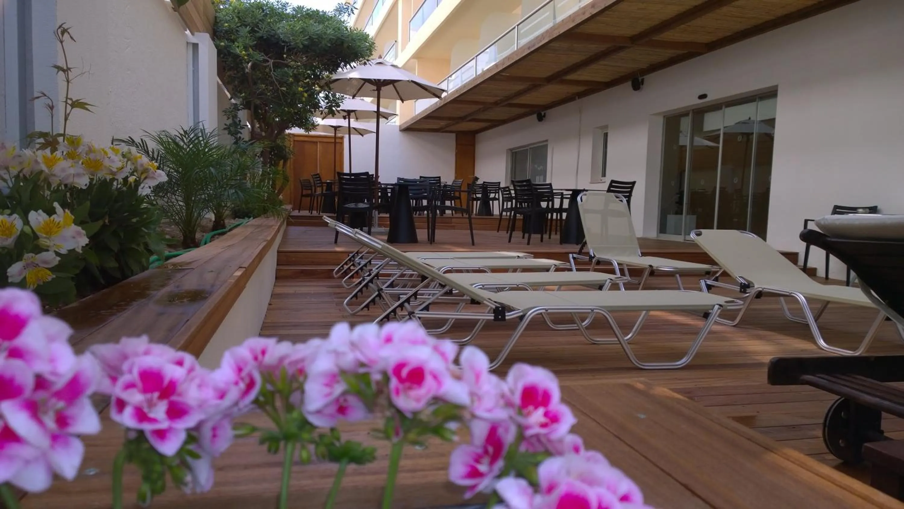Patio in Athena Hotel