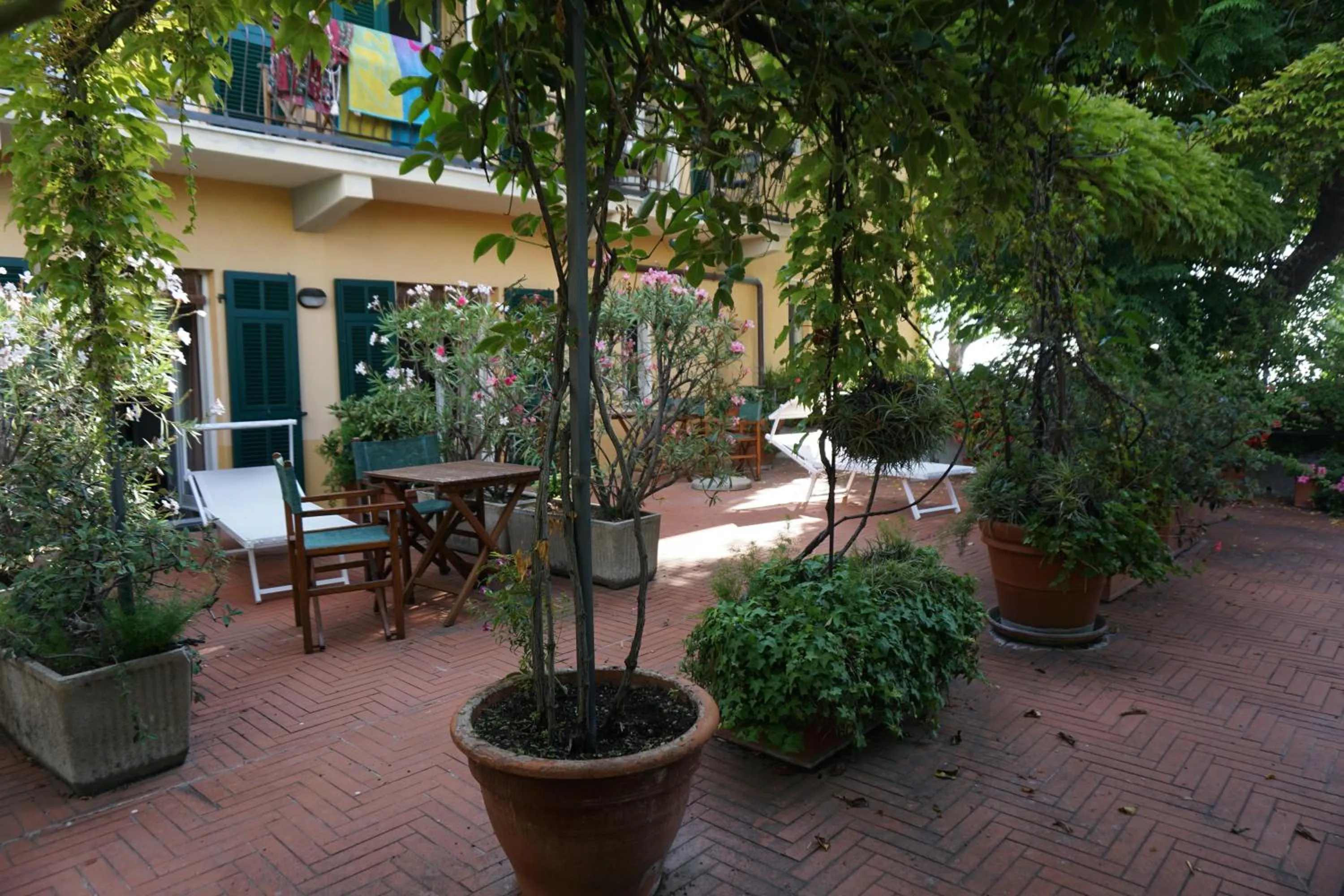 Patio in Hotel Beau Rivage
