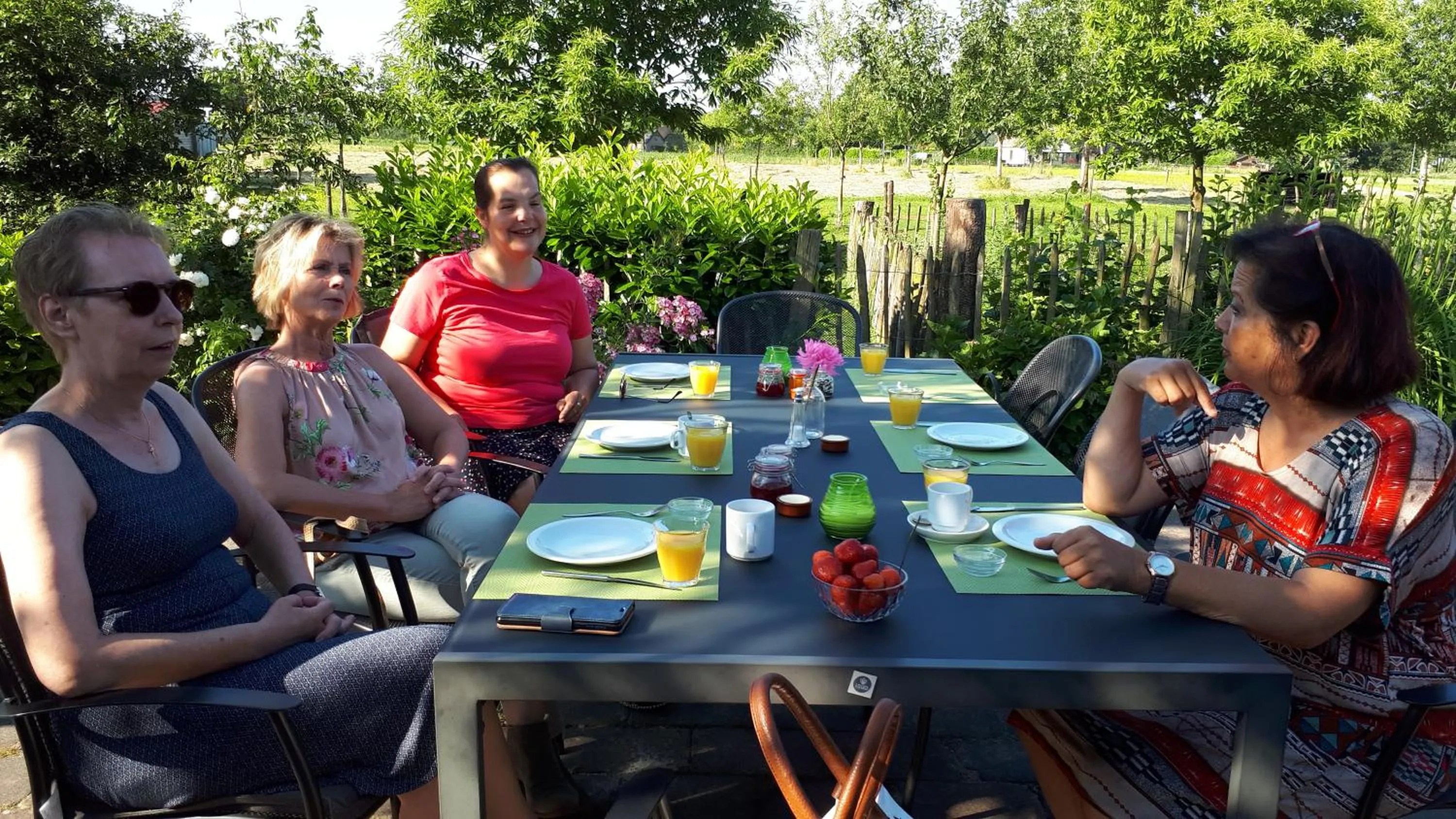 Patio in Bed & Breakfast El Manso