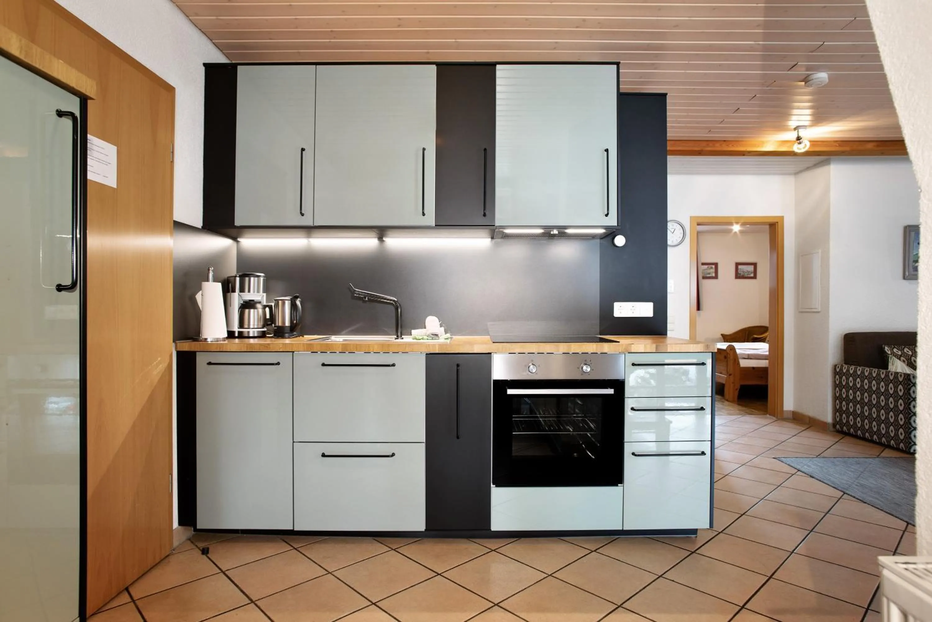 Kitchen or kitchenette in Obst- Ferienhof Ragg