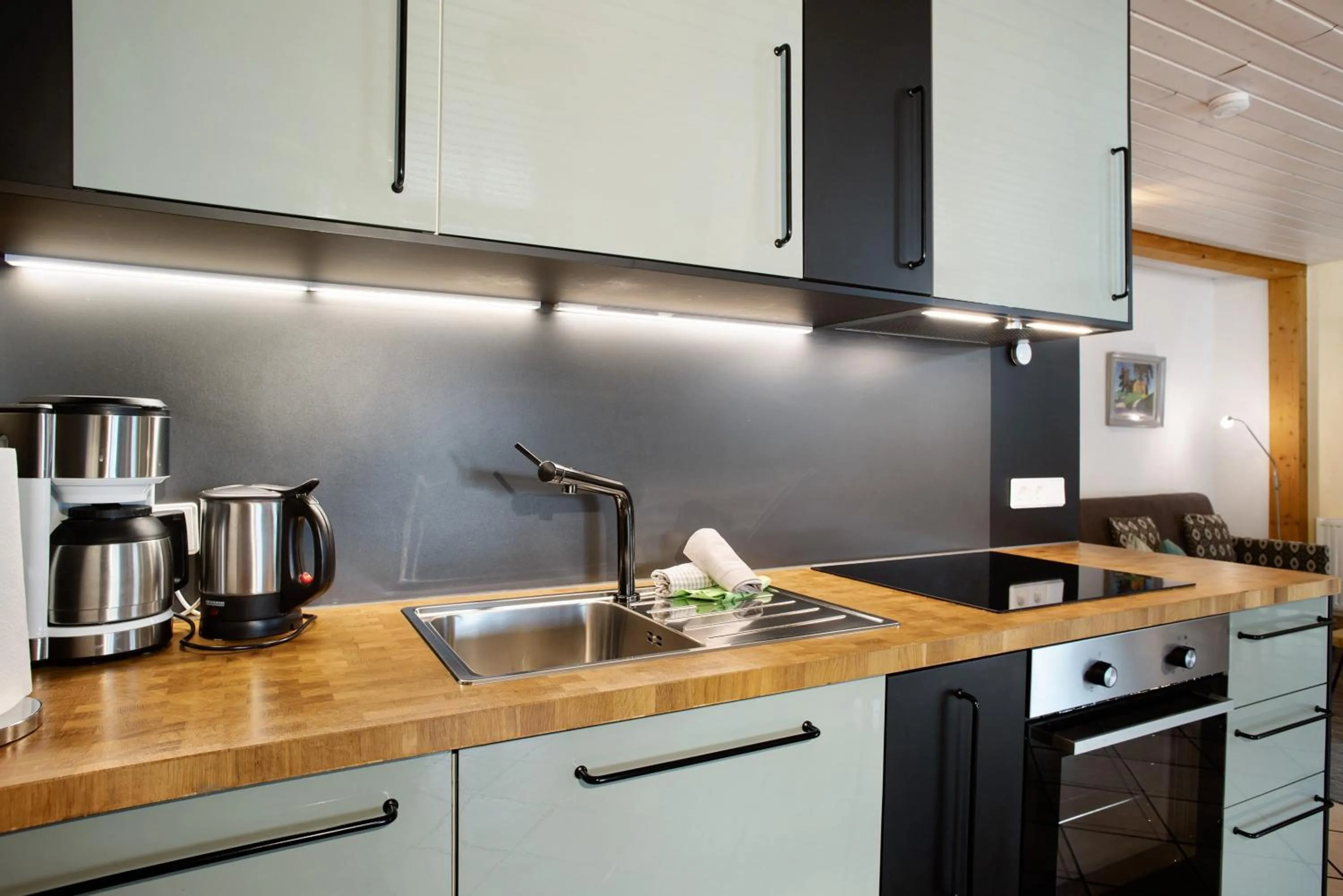Kitchen or kitchenette in Obst- Ferienhof Ragg