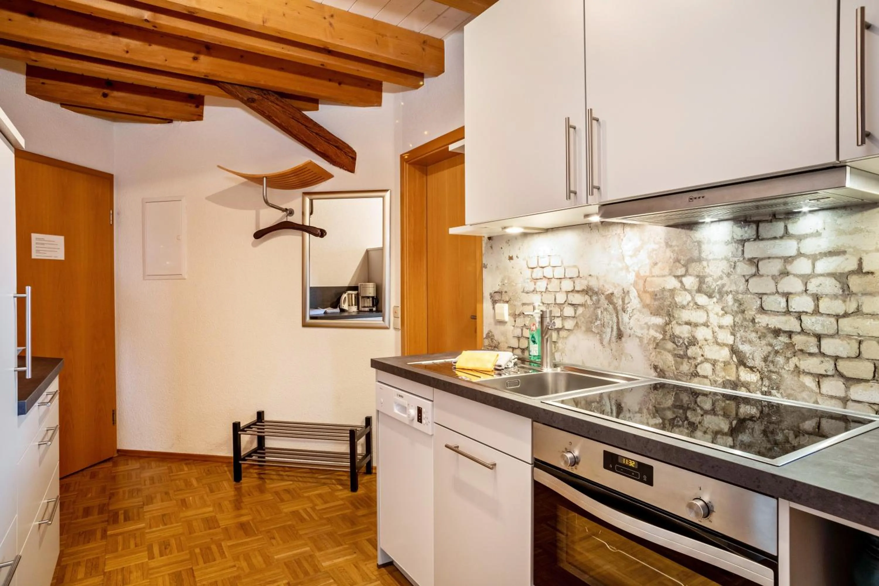 Kitchen or kitchenette in Obst- Ferienhof Ragg