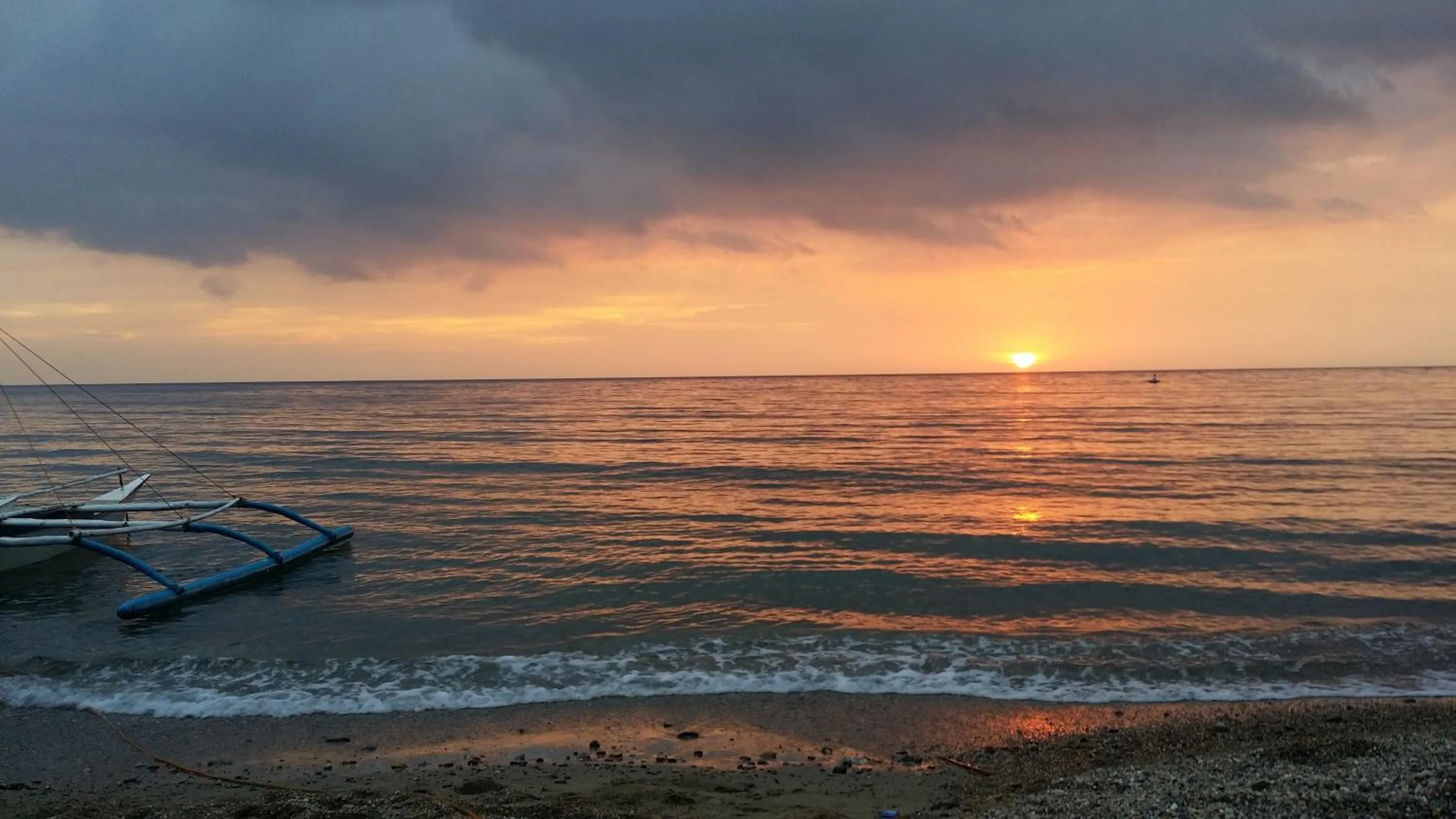 Beach in White Beach Front and Cottages